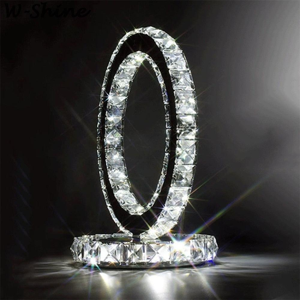 Crystal Rings Table Lamp - Cueteks