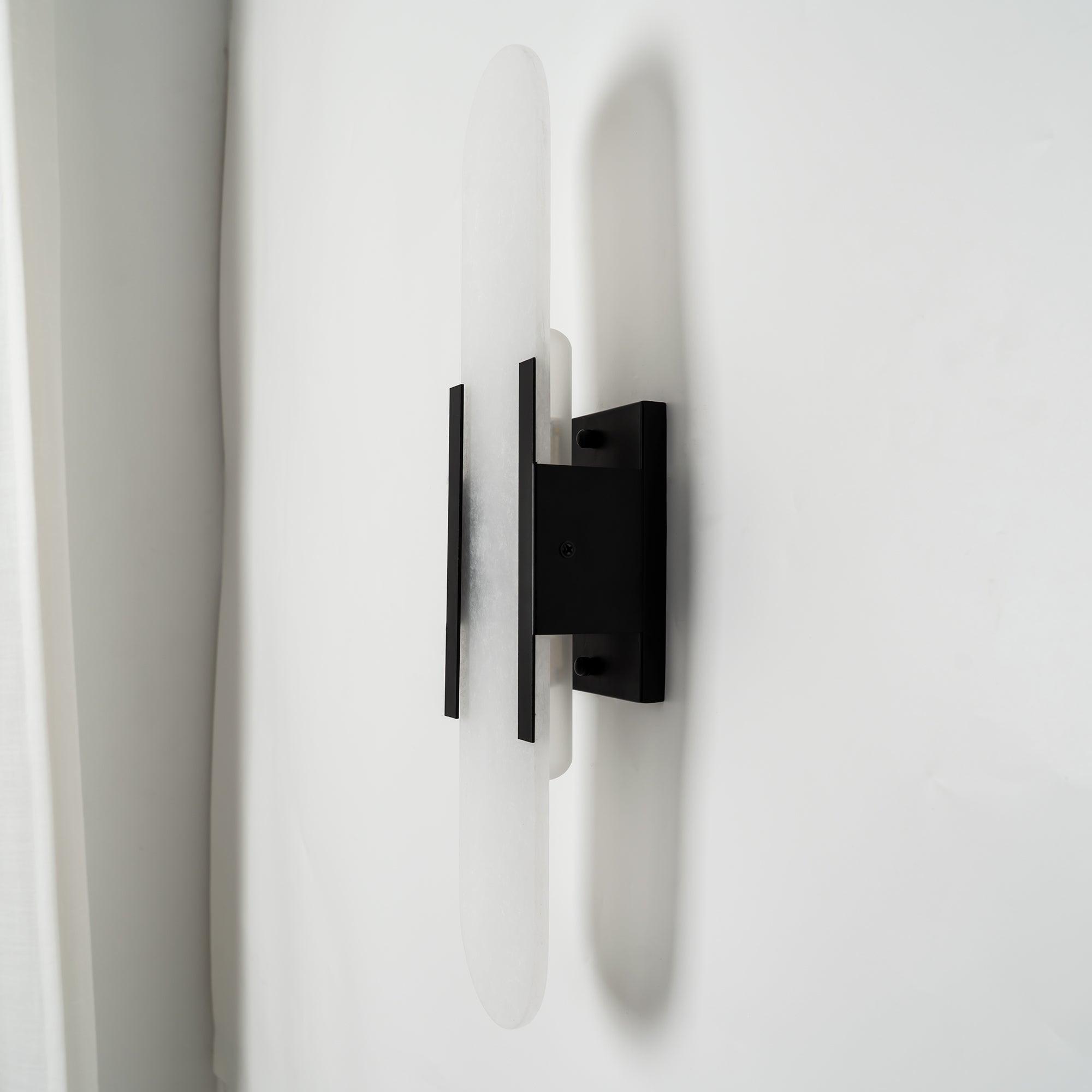 Melange Elongated Alabaster Wall Lamp - Cueteks