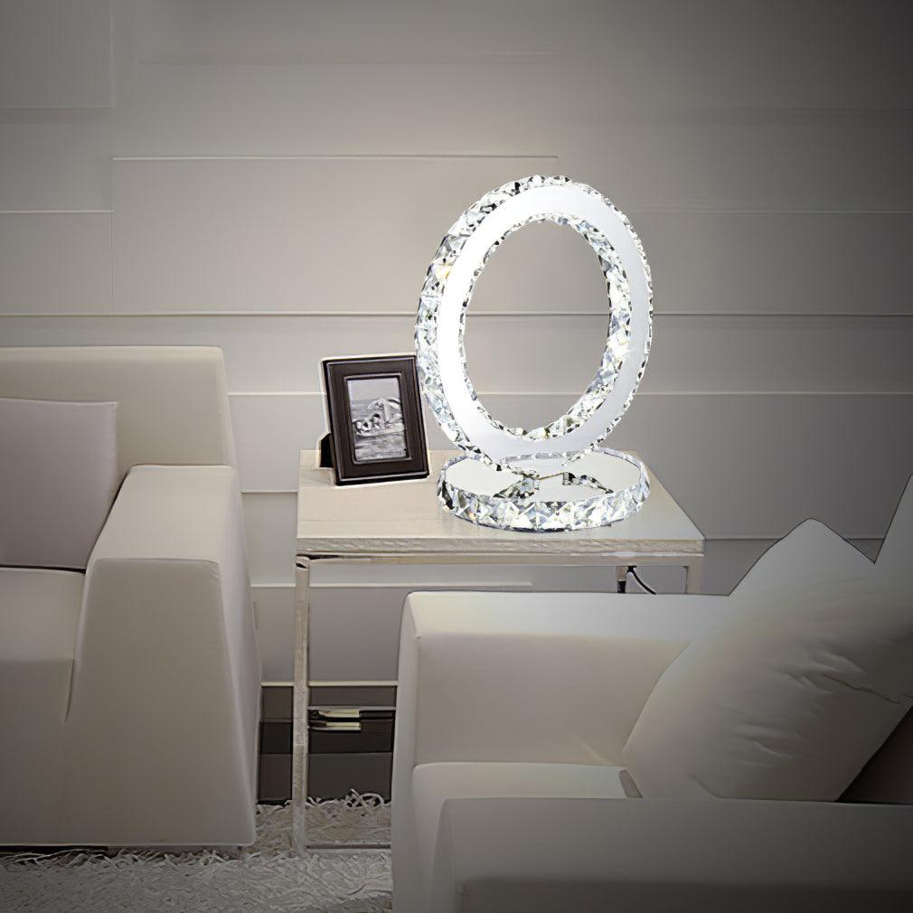 Crystal Rings Table Lamp - Cueteks