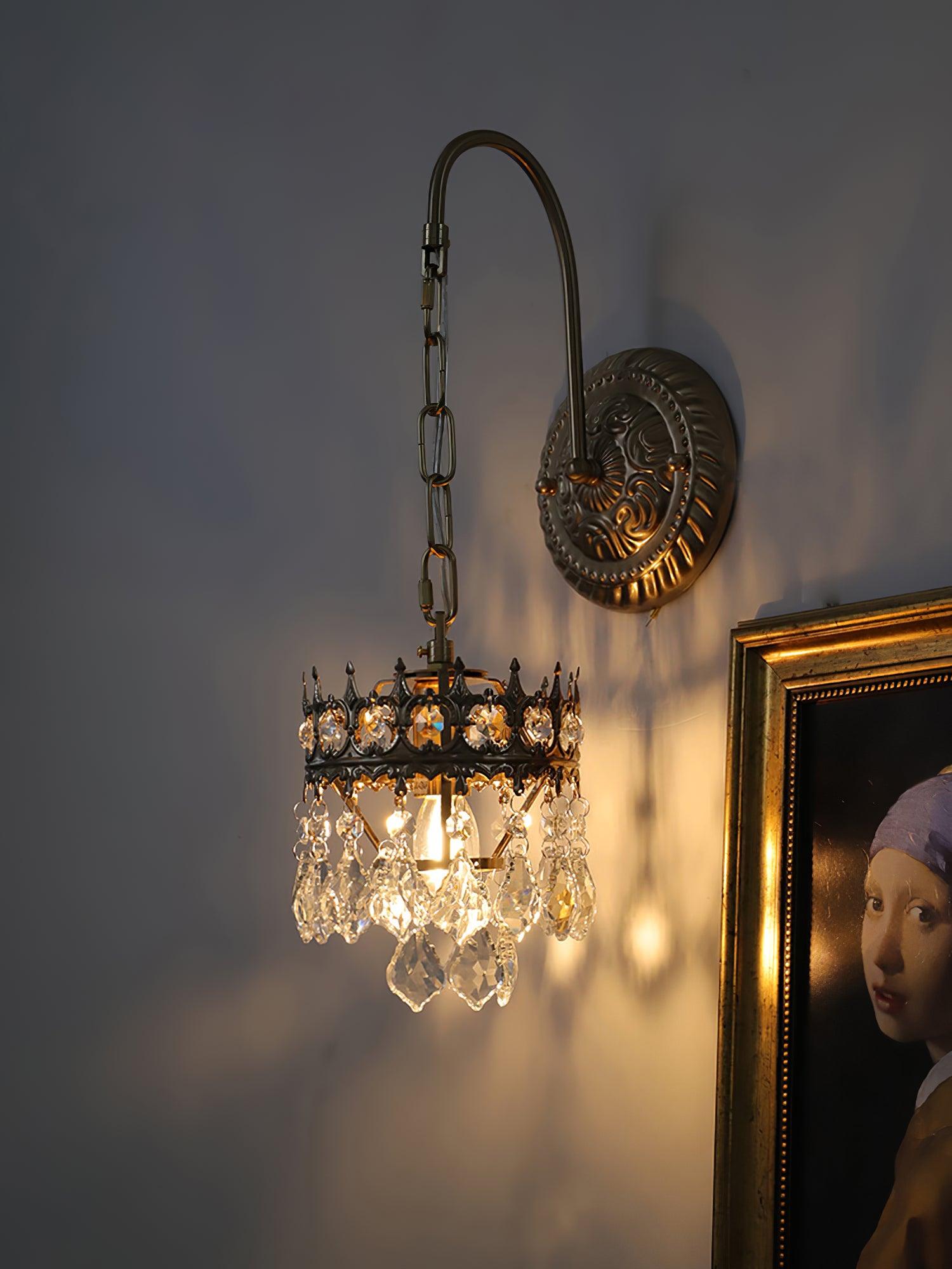 Crystal Crown Sconce - Cueteks