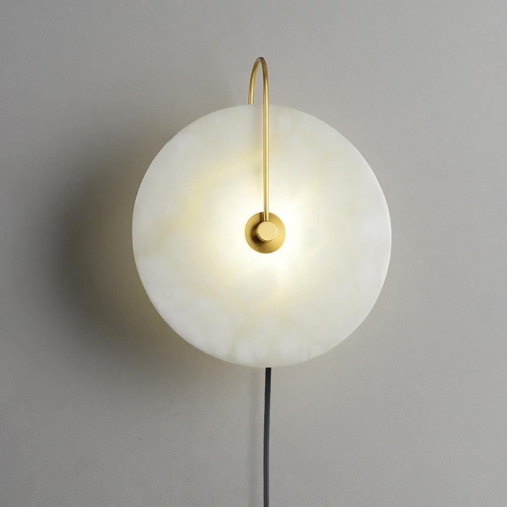 Alabaster LED Plug-In Wall Lamp - Cueteks