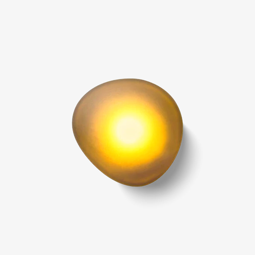 Bubble Glass pebble-shaped wall light