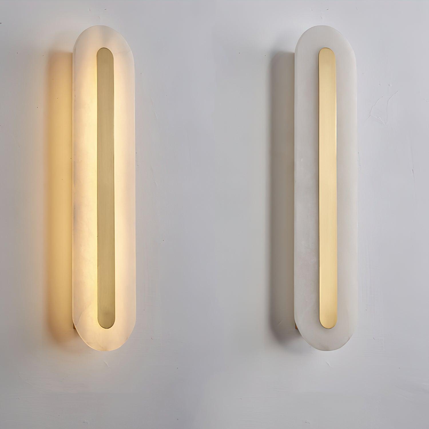 Lit and unlit rounded-panel comparison
