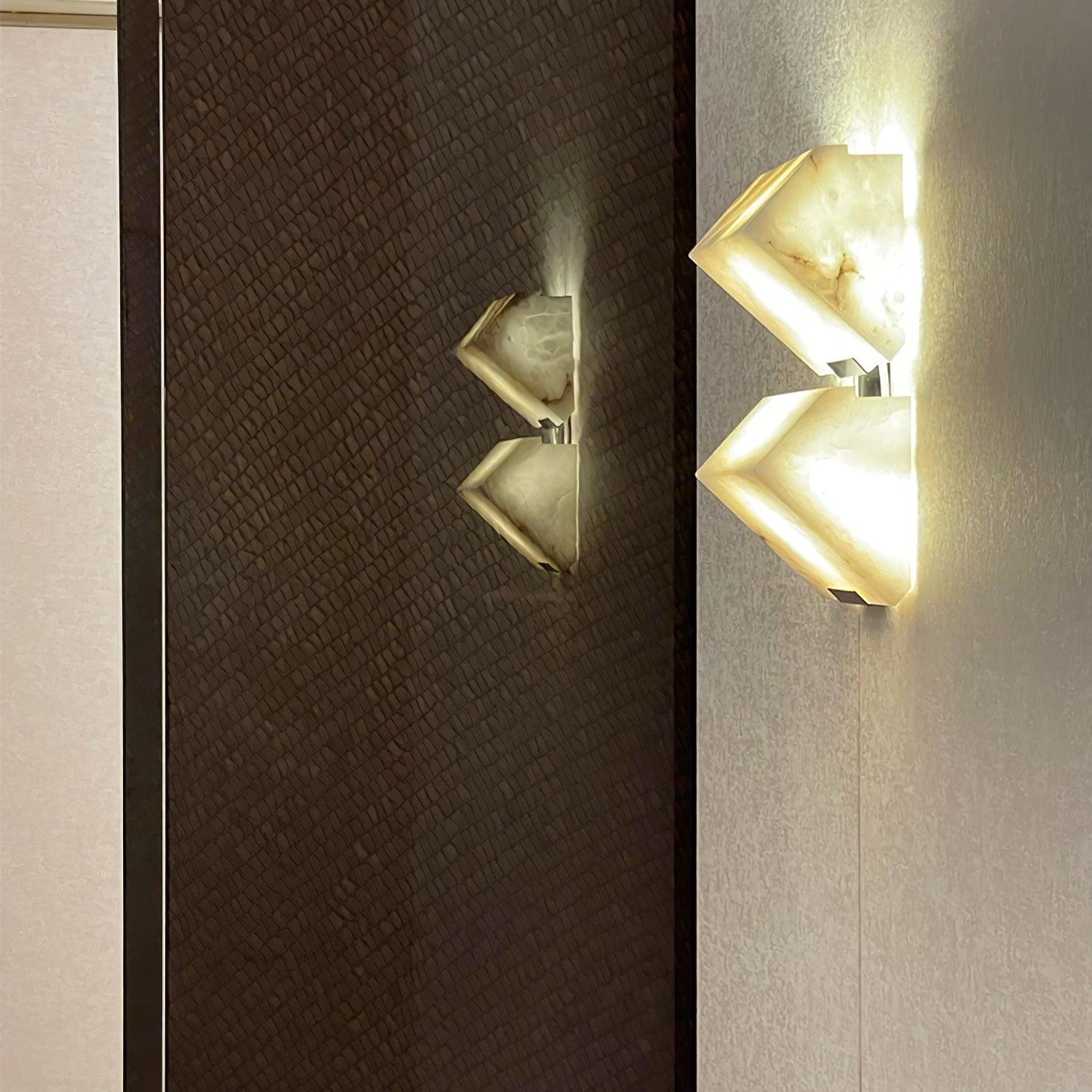 Alabaster Staircase Wall Lamp - Cueteks