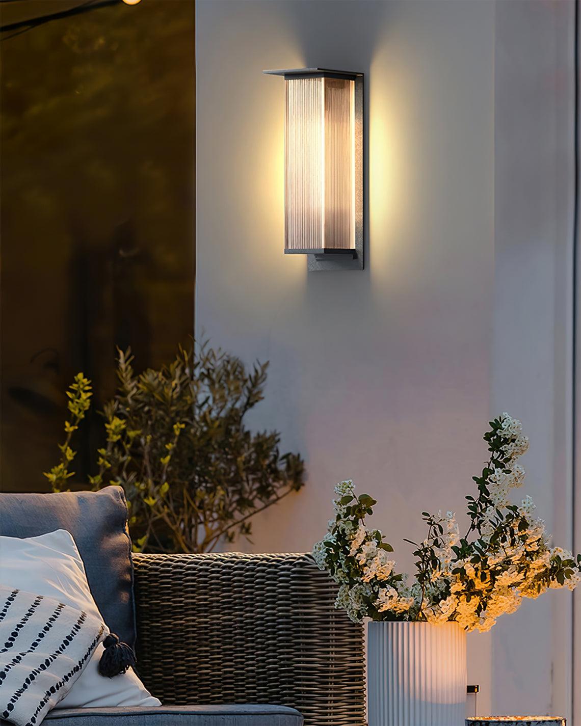 Oleron Box Outdoor Wall Lamp - Cueteks