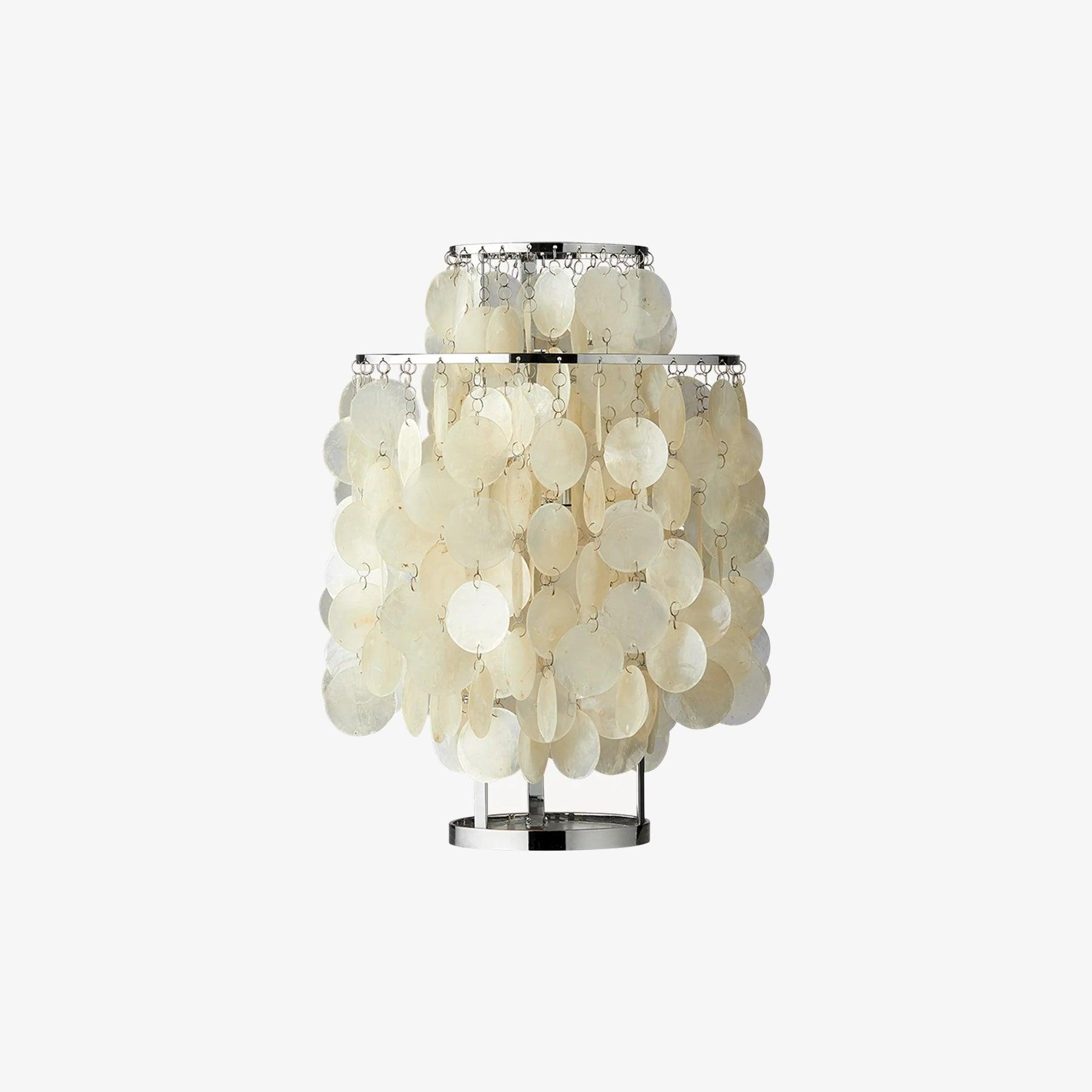 Round Shell Table Lamp - Cueteks