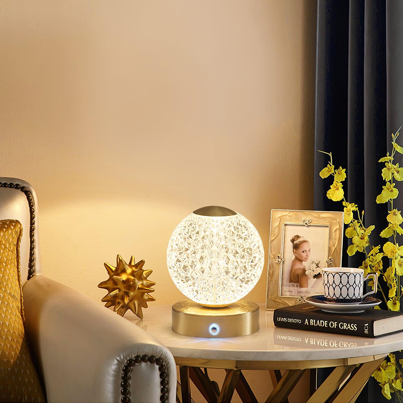 Jarin Diamond Built-in Battery Table Lamp - Cueteks
