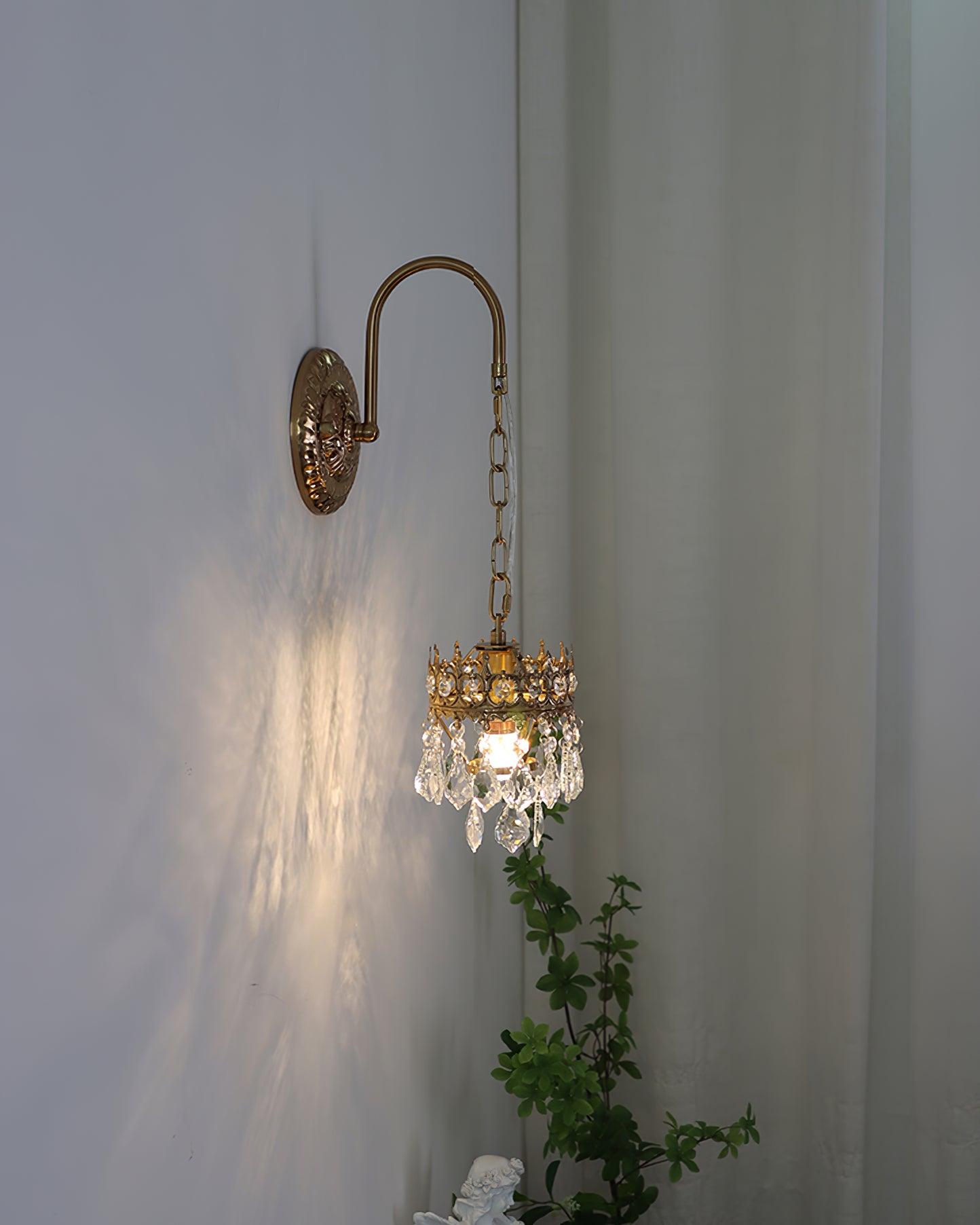 Crystal Crown Sconce - Cueteks