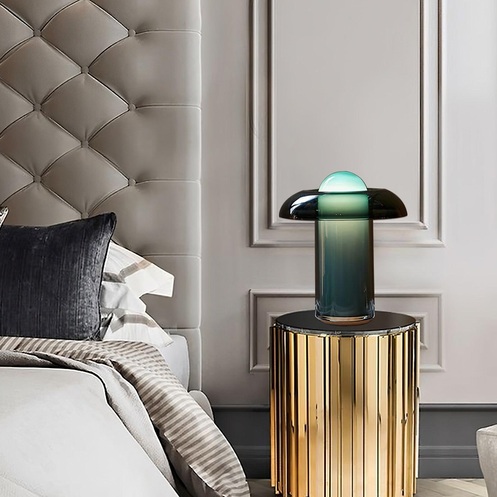 Glass Mushroom Table Lamp - Cueteks