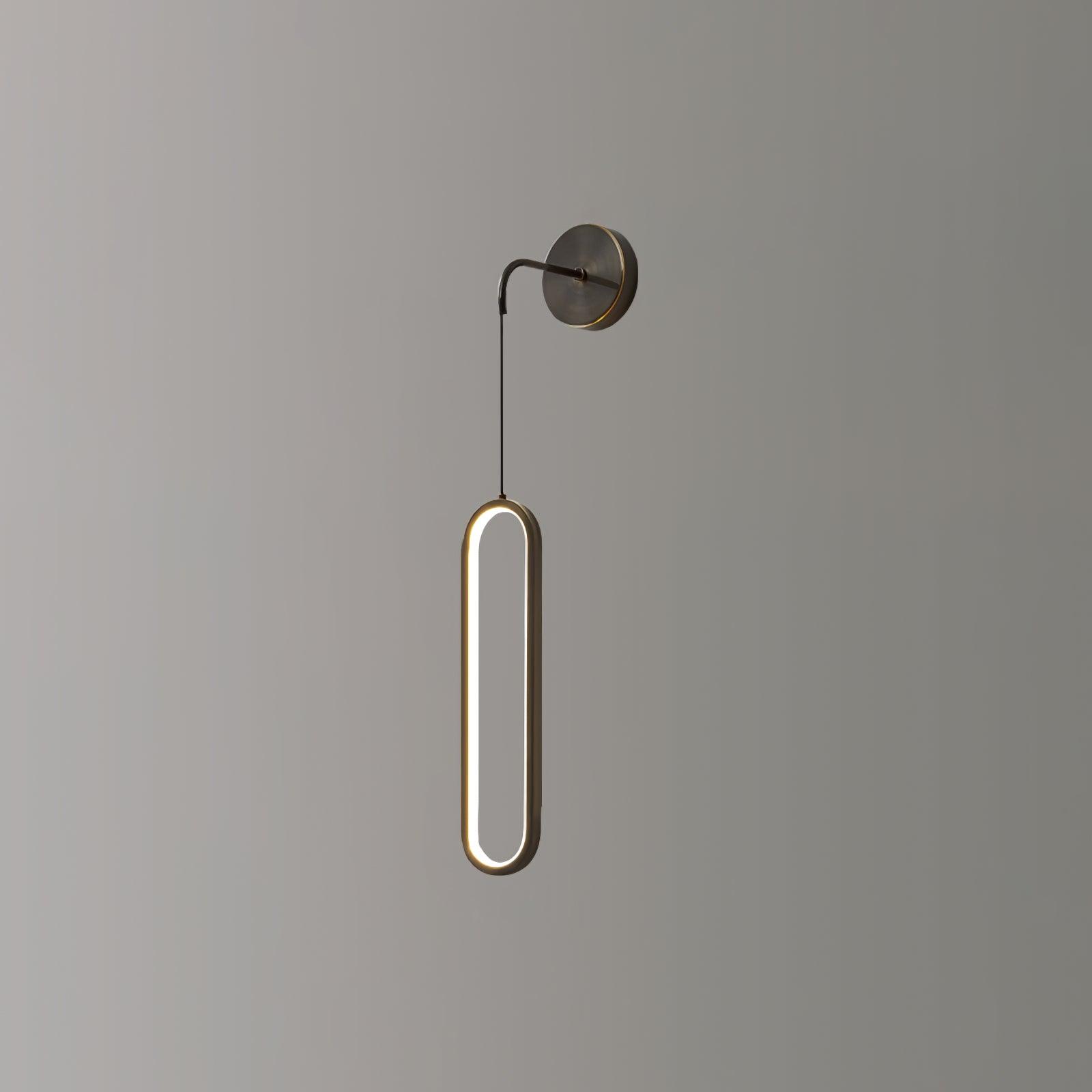 Dark wall plate and pale illuminated ring
