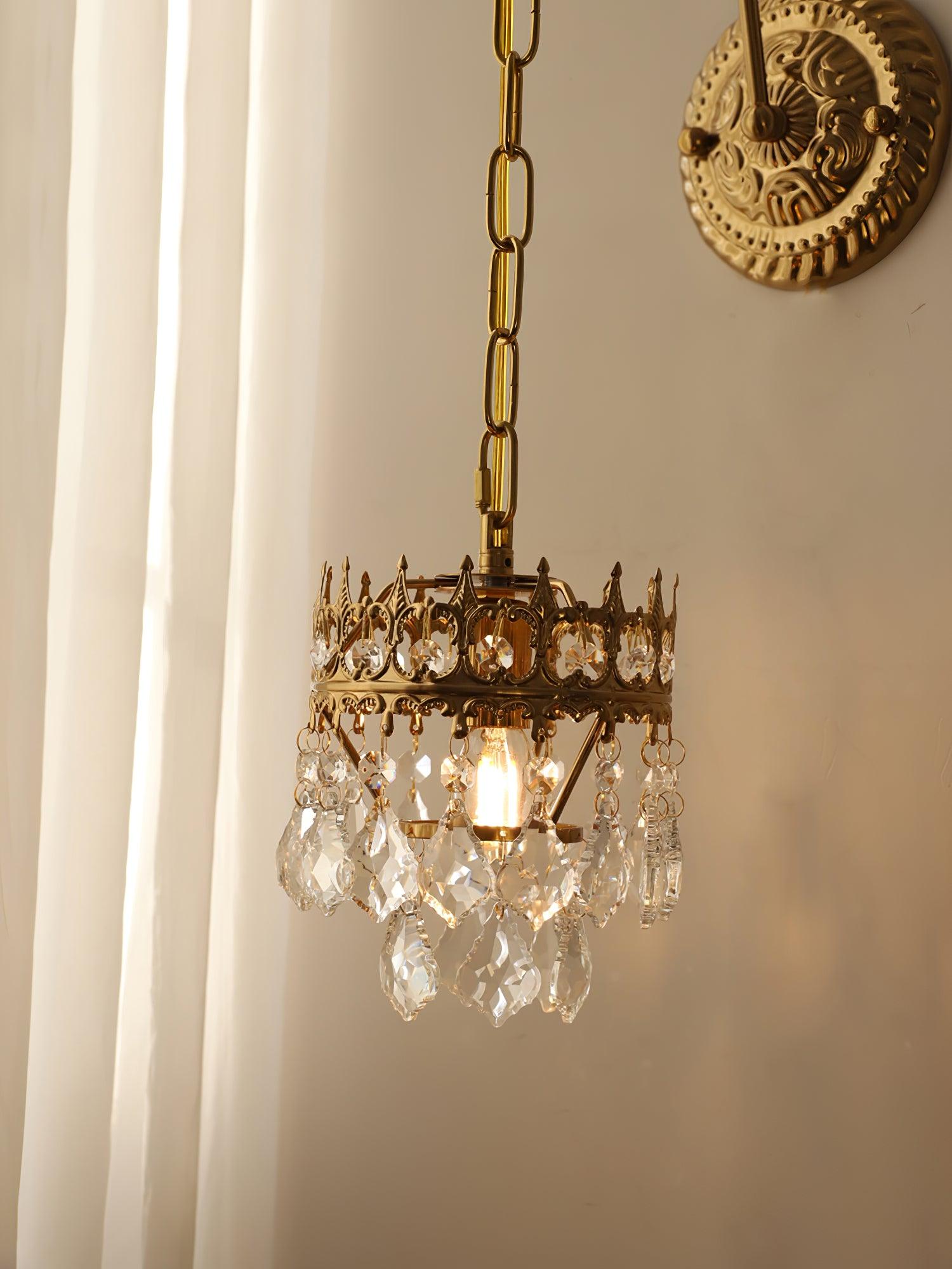 Crystal Crown Sconce - Cueteks