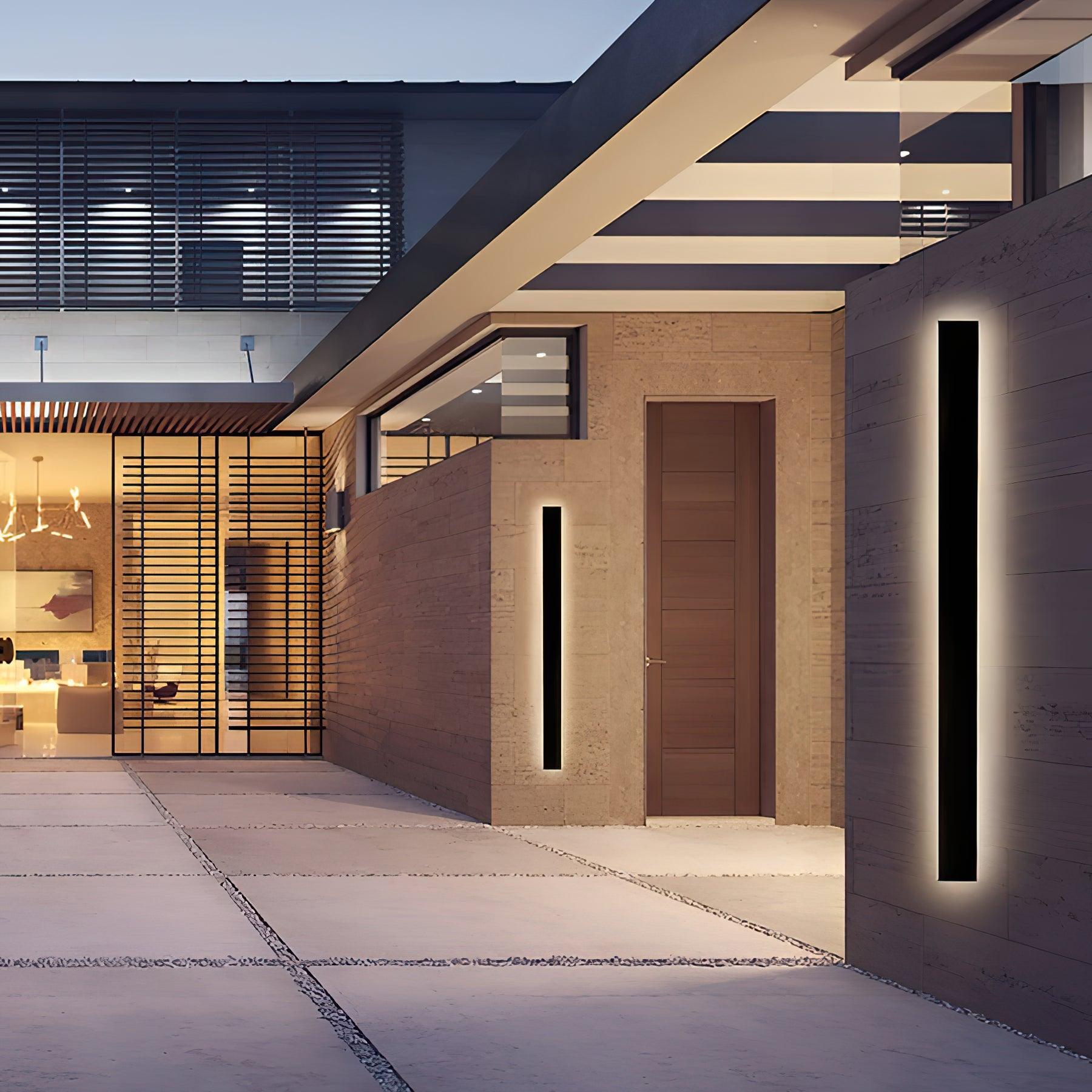 Long Strip Outdoor Sconce Solar Power - Cueteks