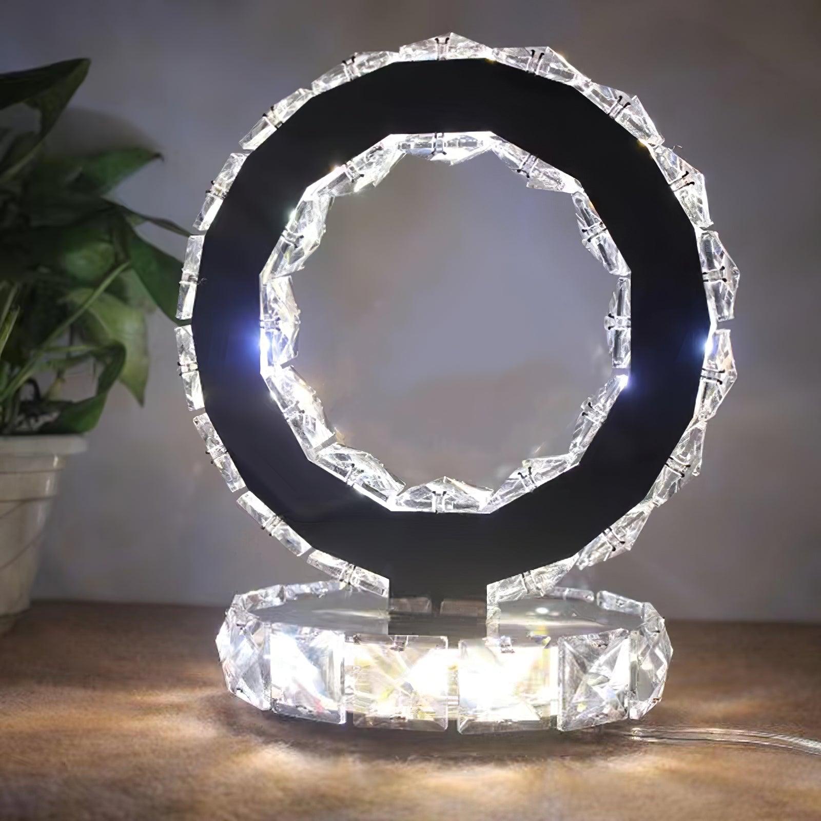 Crystal Rings Table Lamp - Cueteks