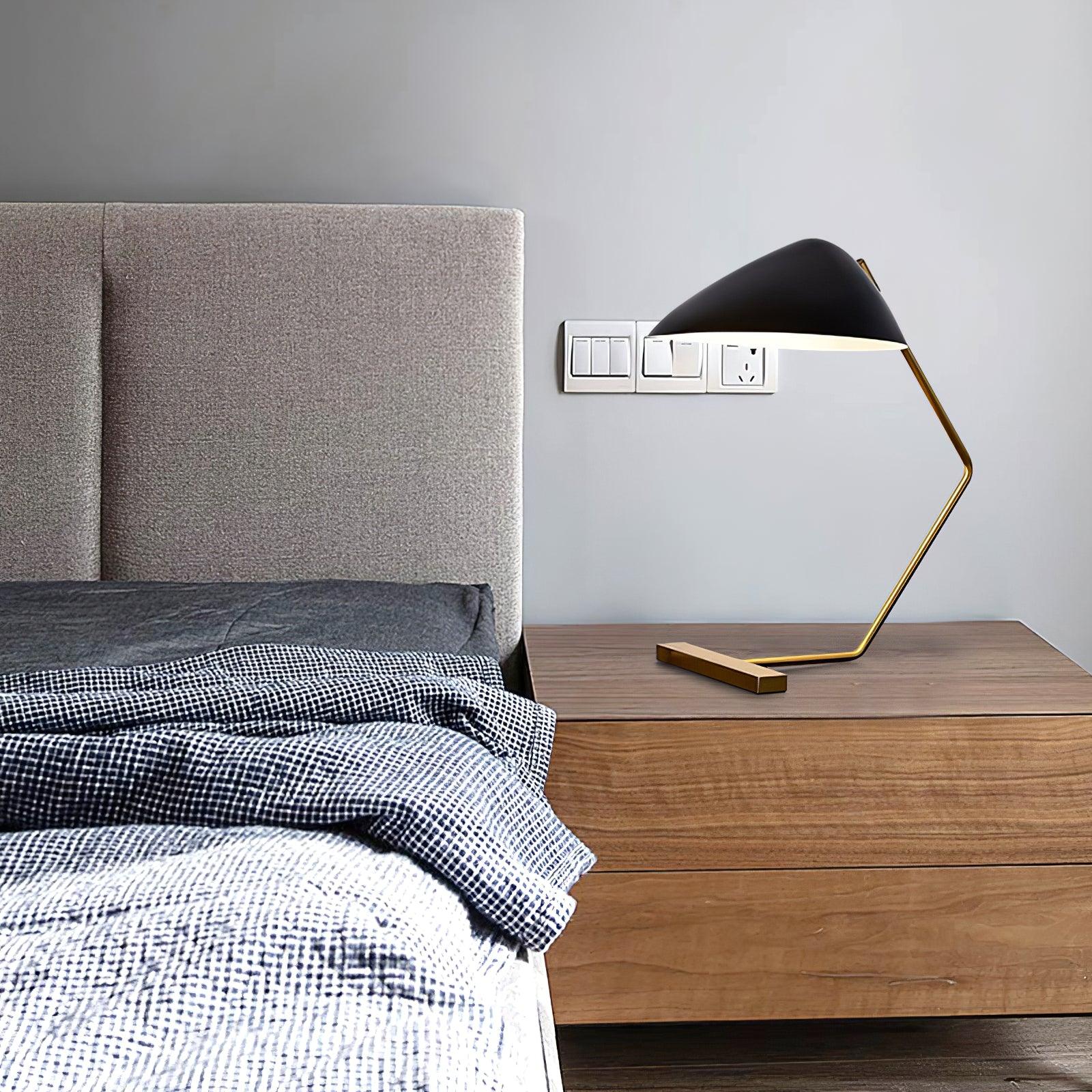 Curvilinear Mid-Century Table Lamp - Cueteks
