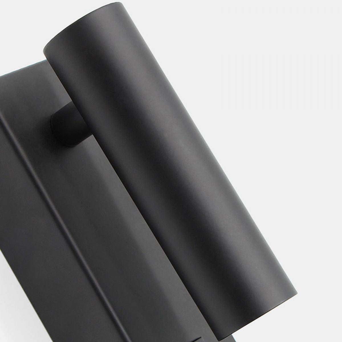 Close-up of the Black cylindrical head and rear pivot