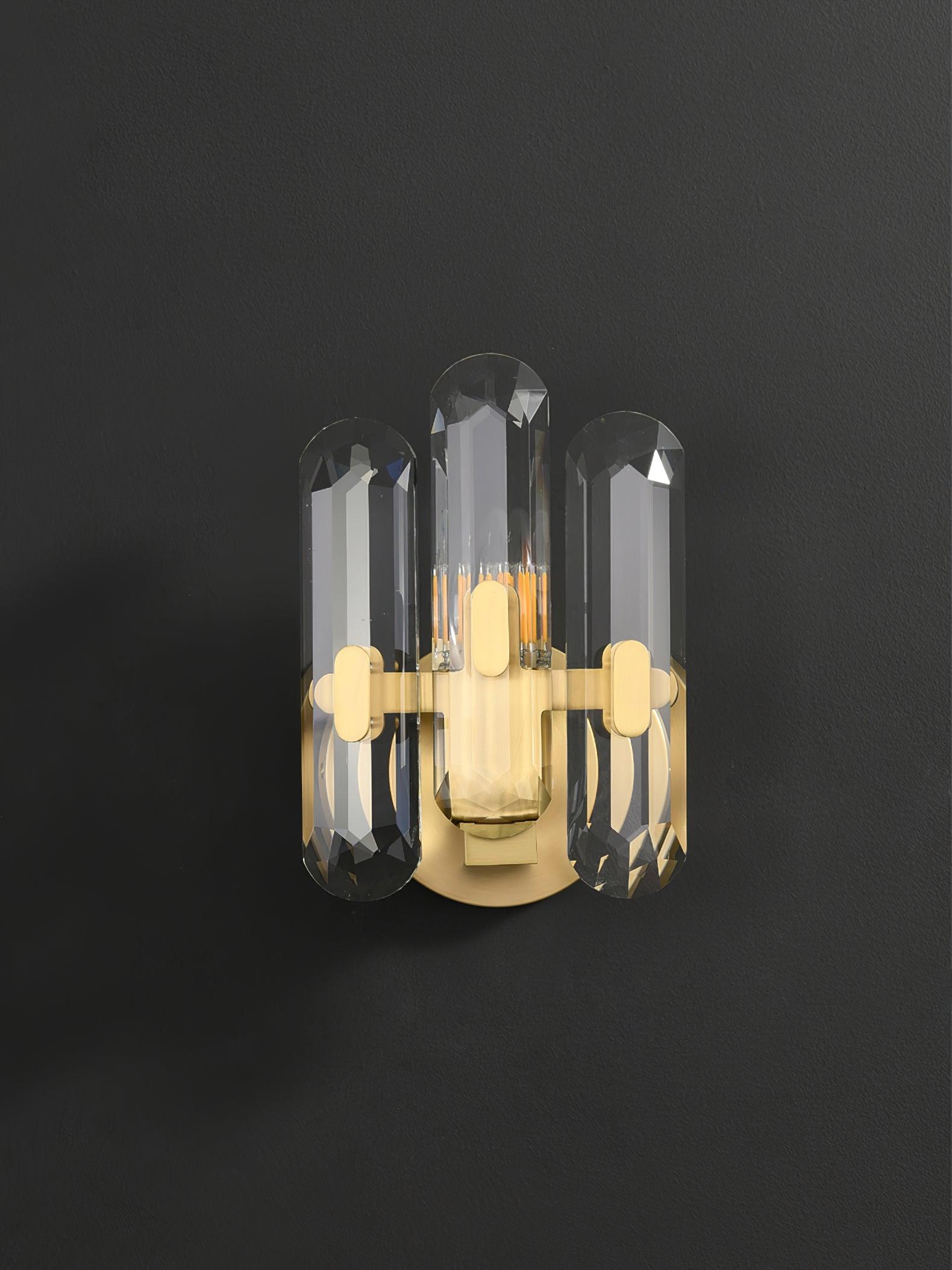 Clear prisms around a glowing central light
