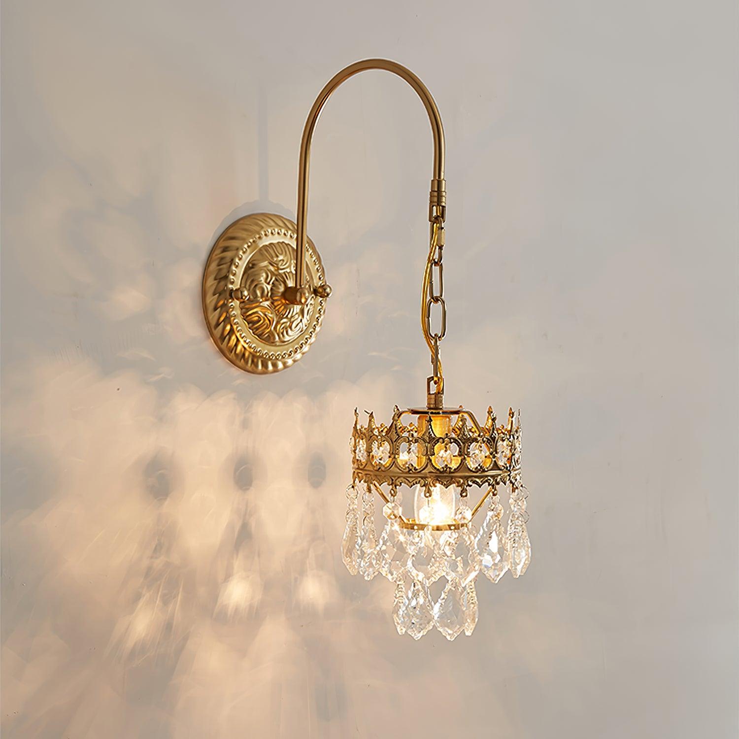 Crystal Crown Sconce - Cueteks