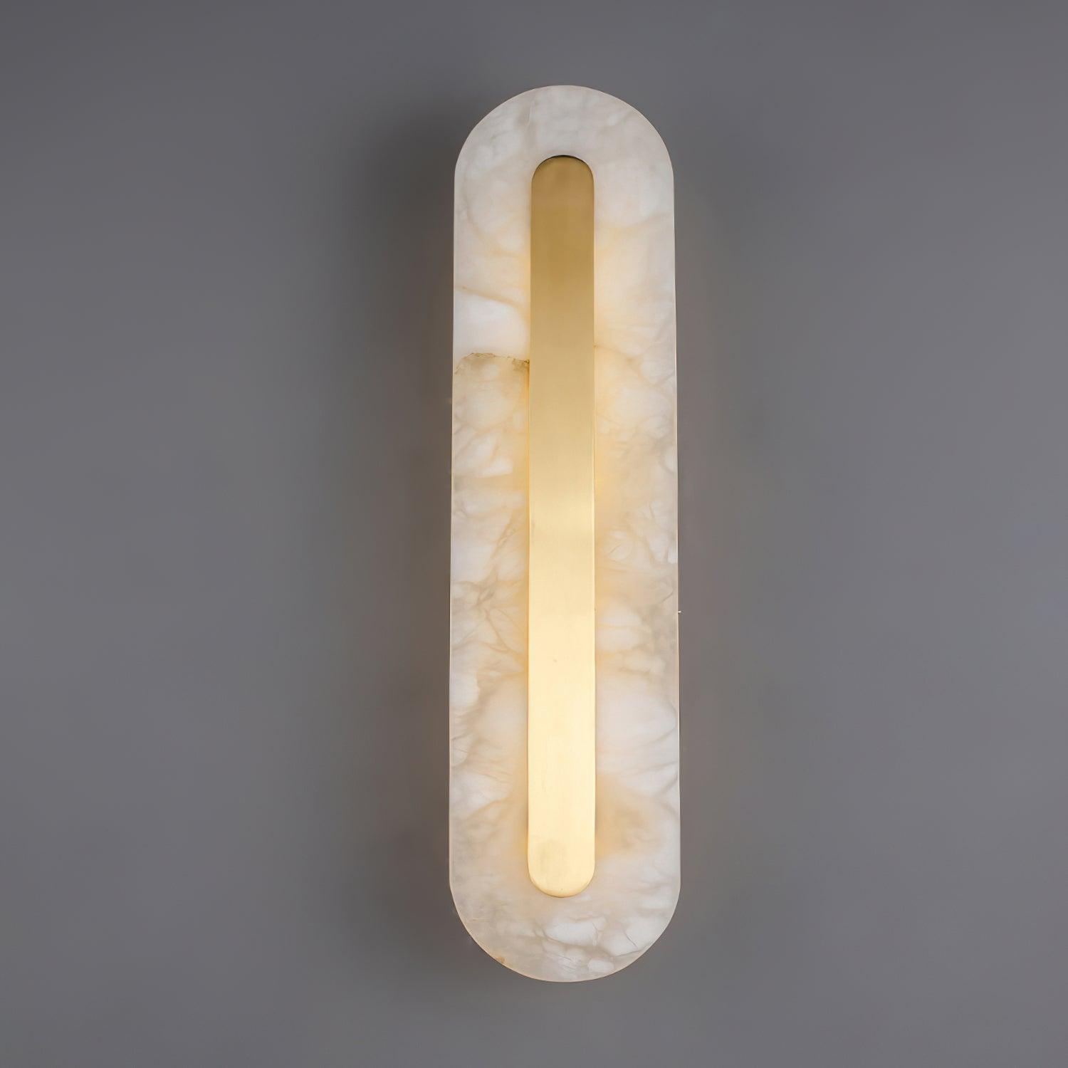 Close view of illuminated alabaster pattern