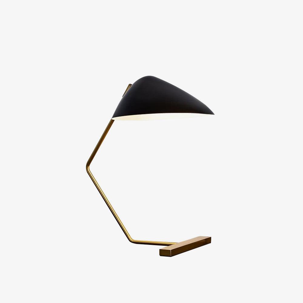 Curvilinear Mid-Century Table Lamp - Cueteks