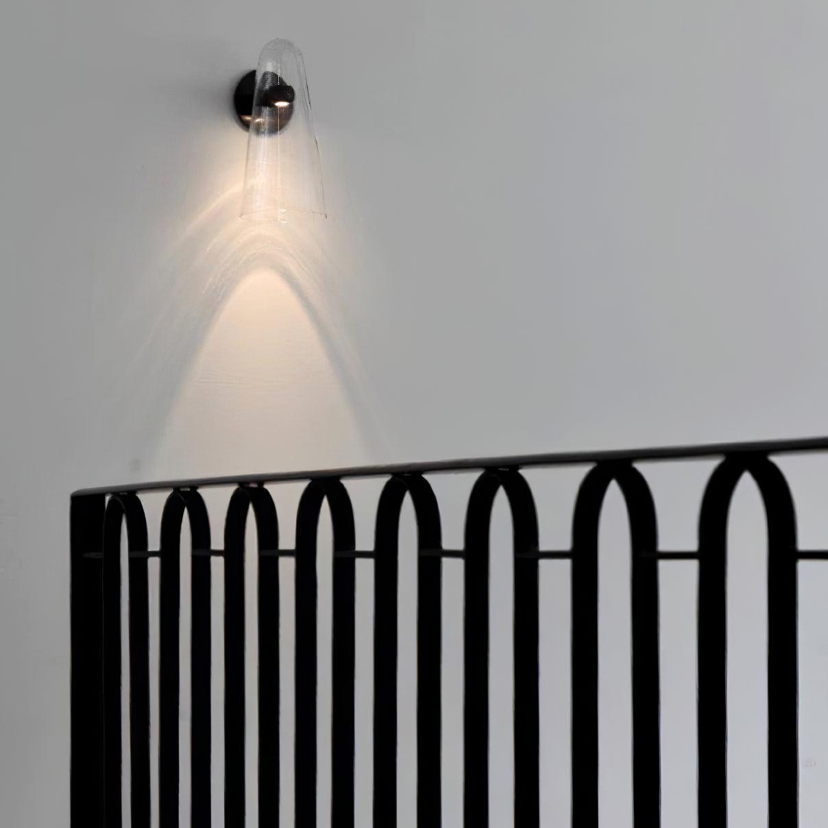 Conical Glass wall lamp