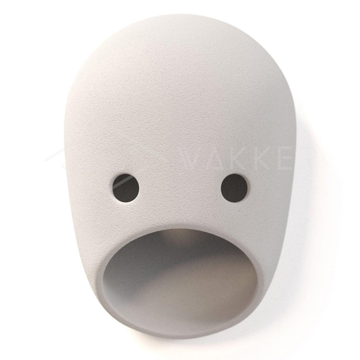 Ted Light Grey wall light with smooth rounded face