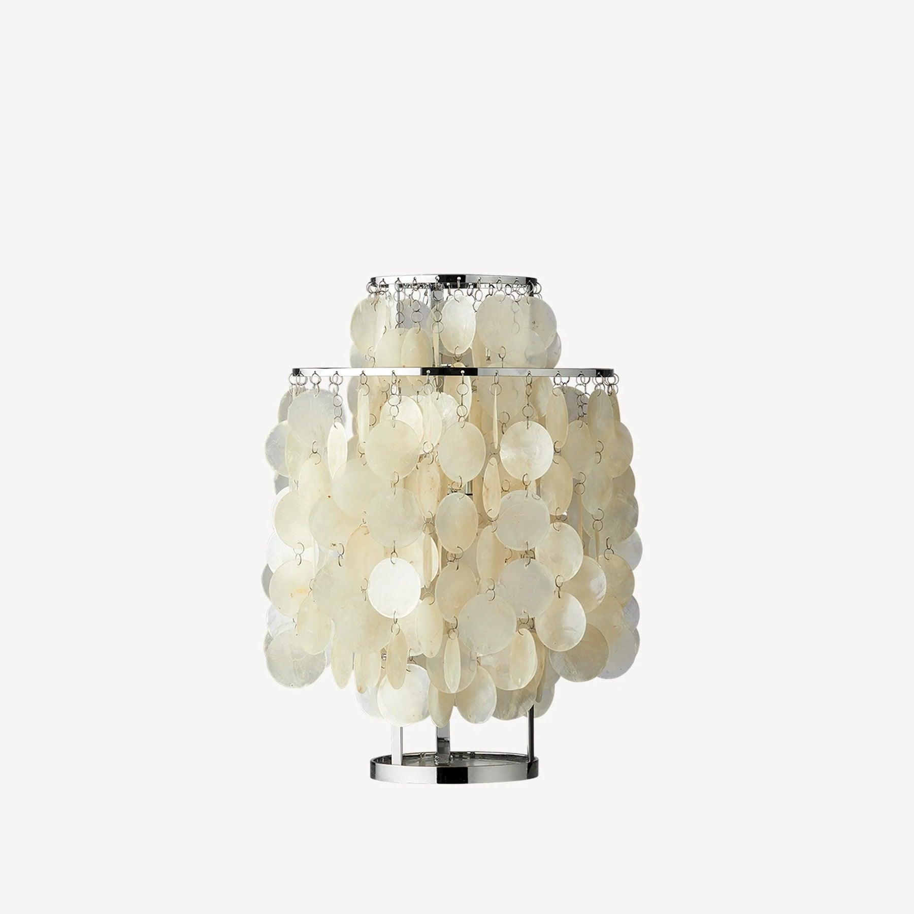 Round Shell Table Lamp - Cueteks