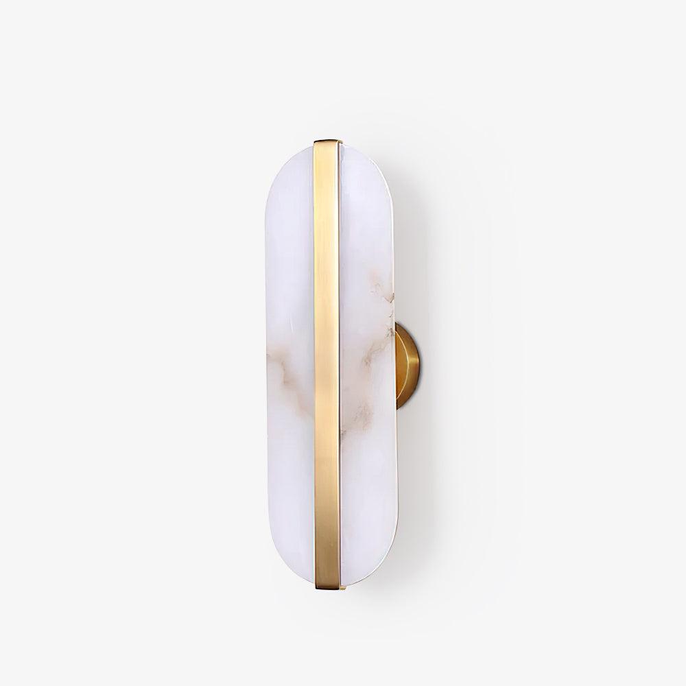 Vertical sconce against a plain background