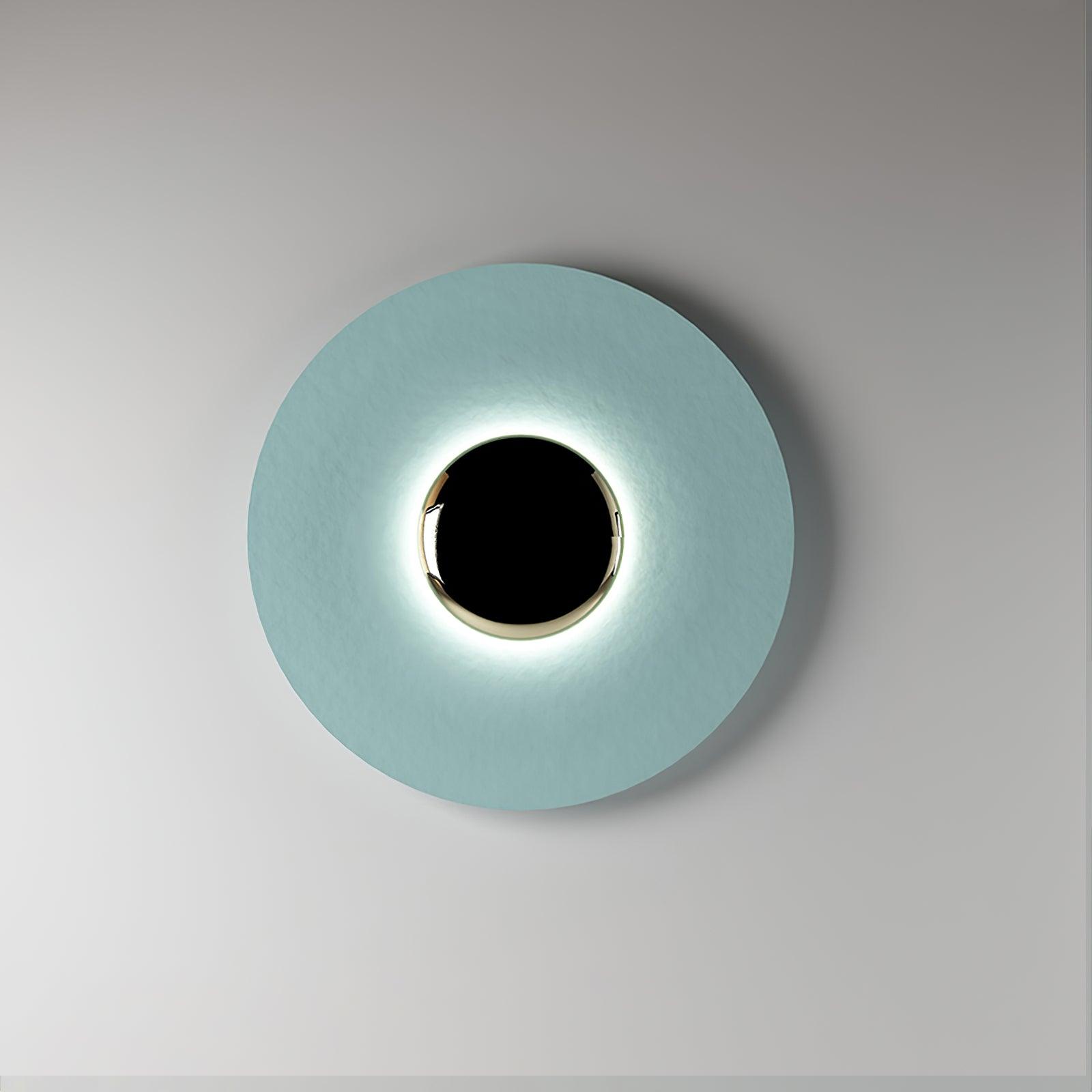 Simplicity Glow round metal LED wall light