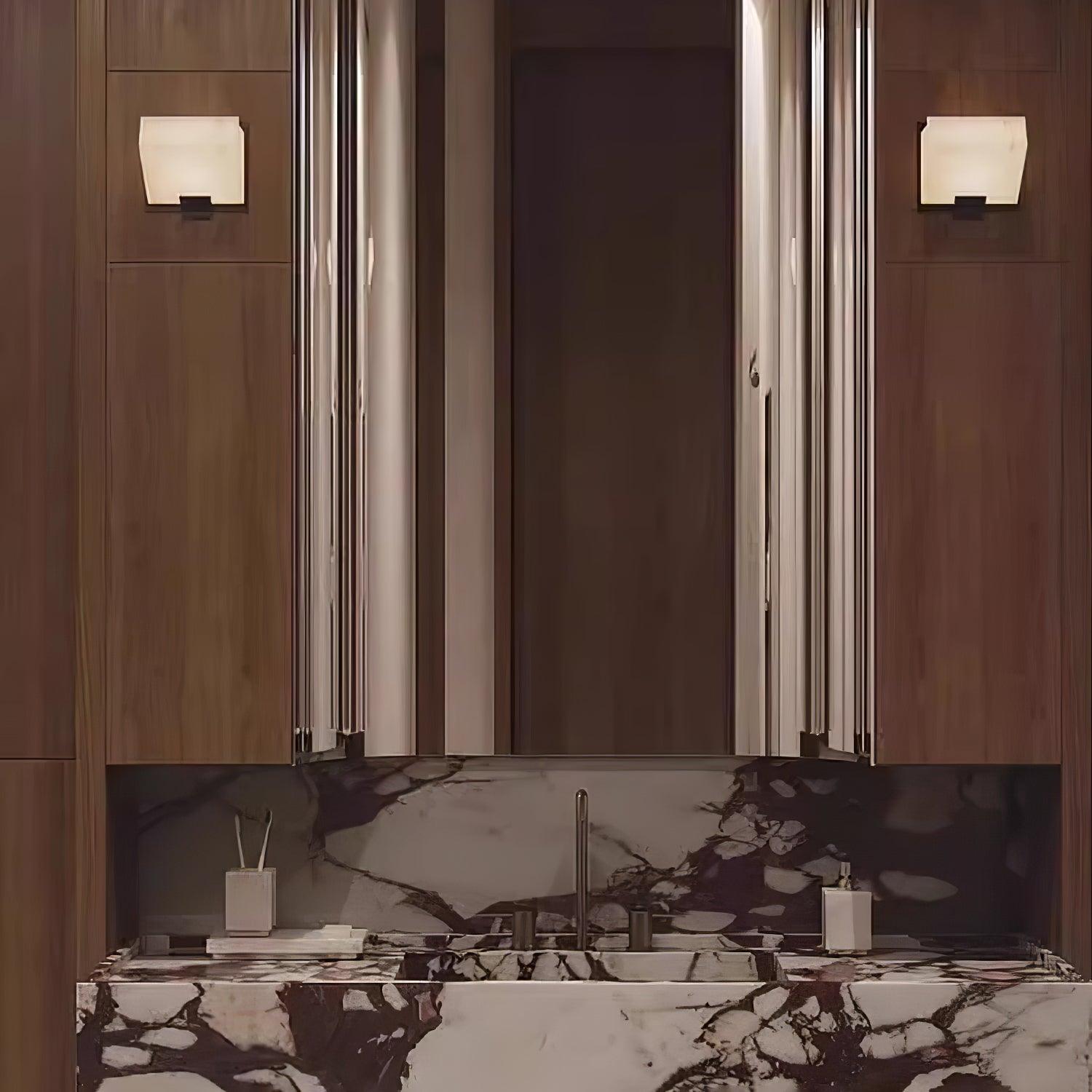 Alabaster Staircase Wall Lamp - Cueteks