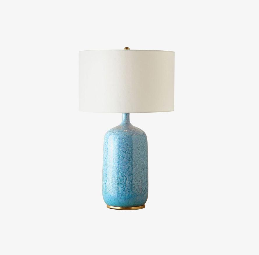 Full view of the Culloden Blue & White table lamp