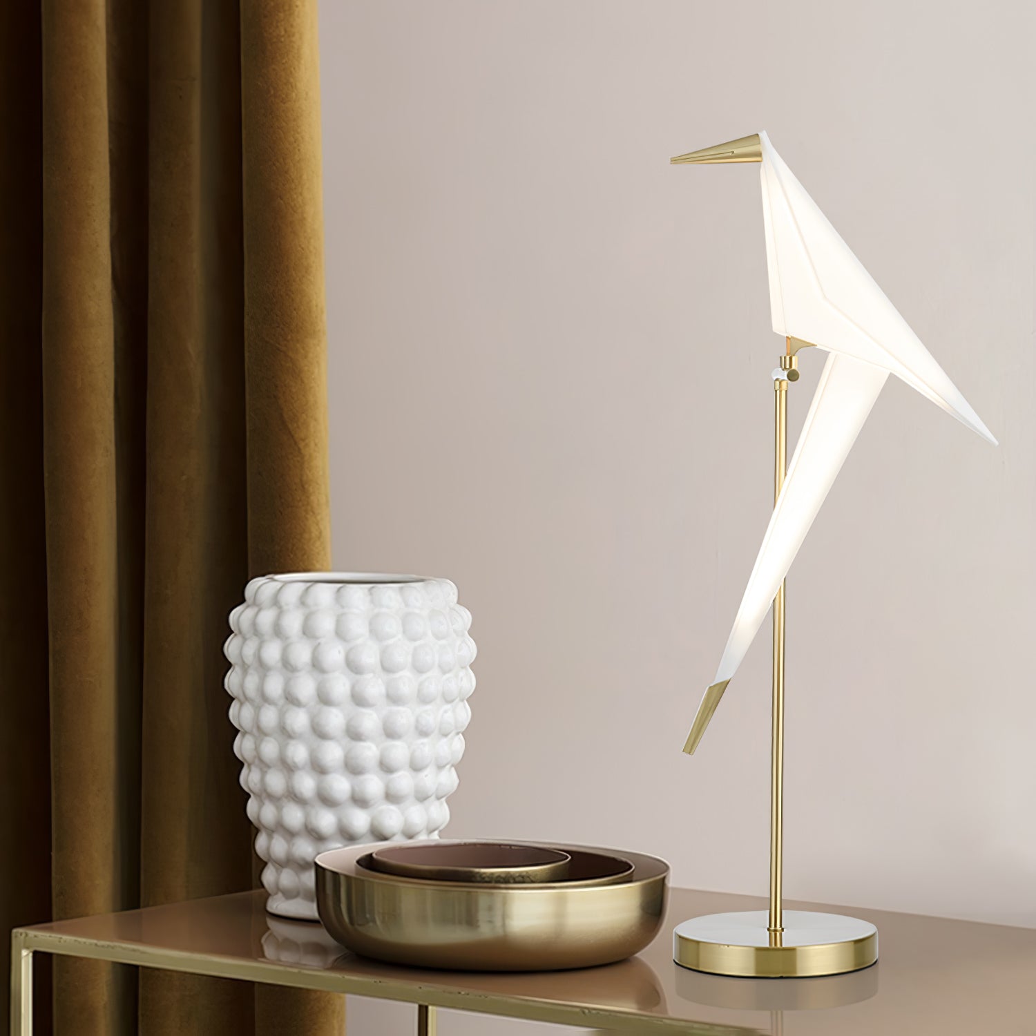 Paper Crane Bird Table lamp - Cueteks