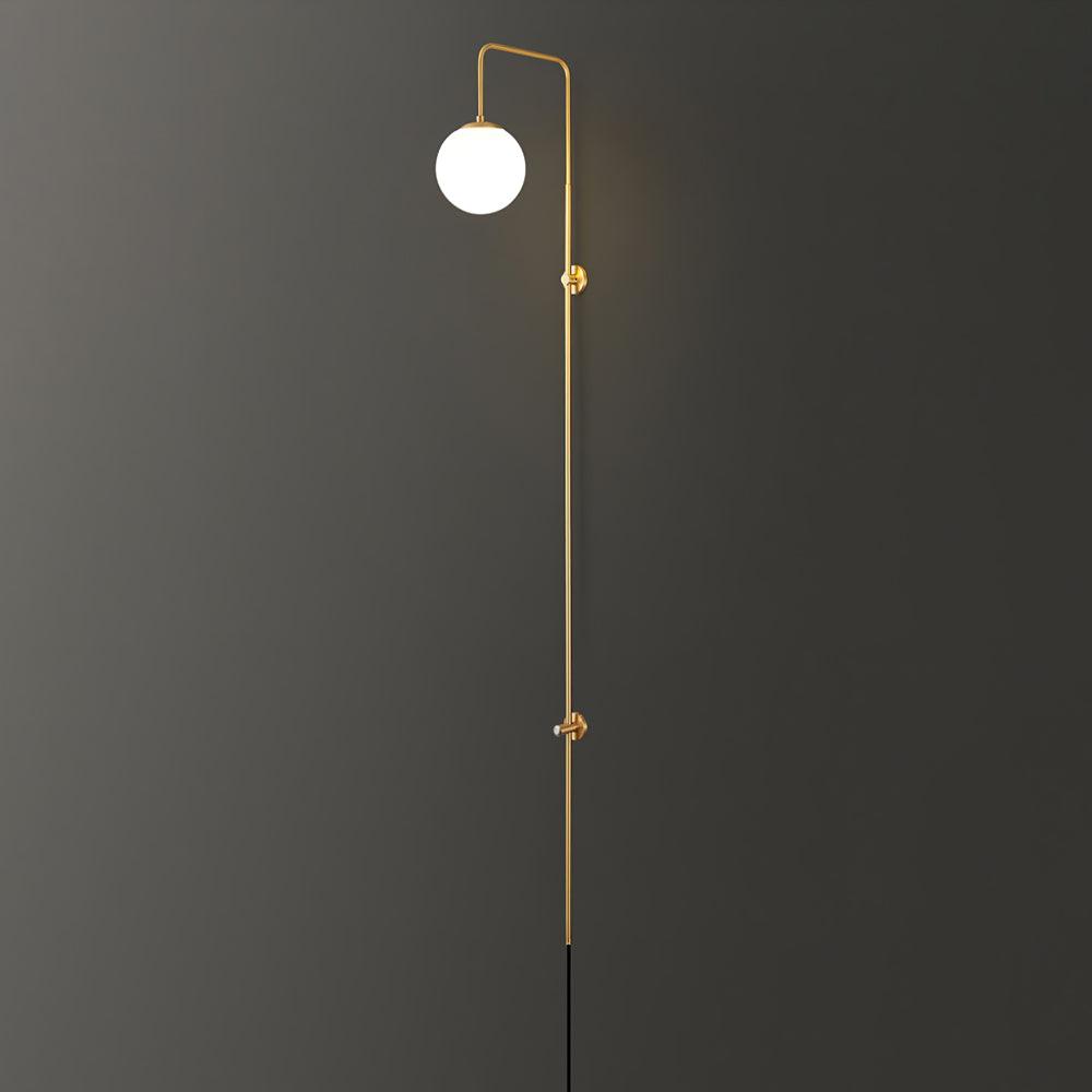 Globe Brass Wall Sconce - Cueteks
