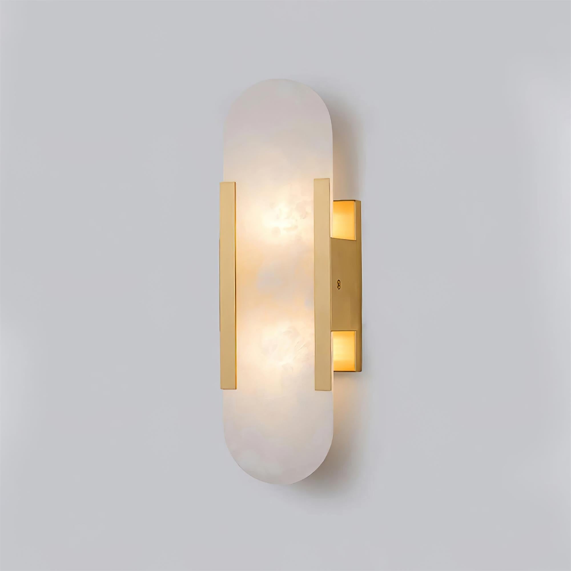 Melange Elongated Alabaster Wall Lamp - Cueteks