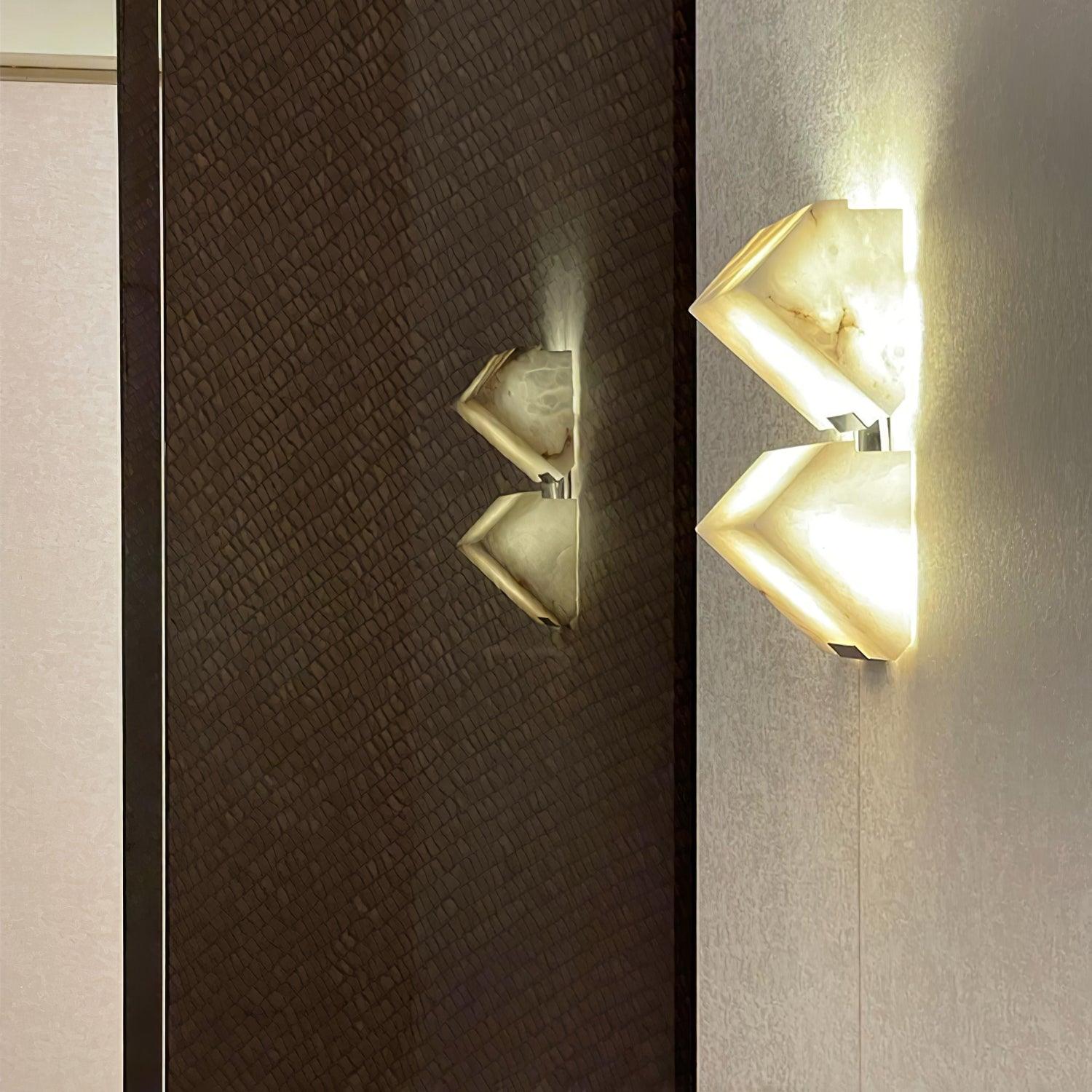 Alabaster Staircase Wall Lamp - Cueteks
