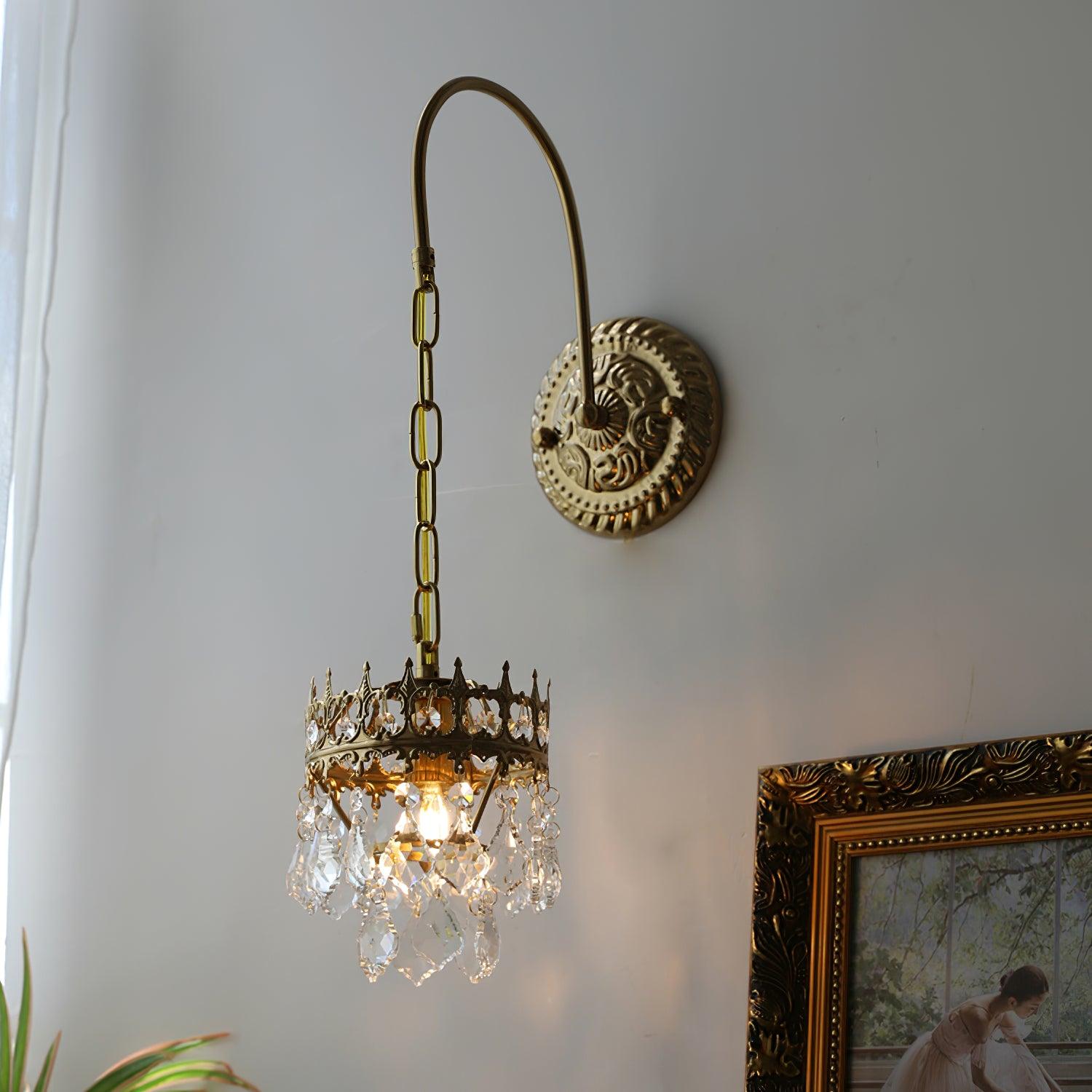 Crystal Crown Sconce - Cueteks