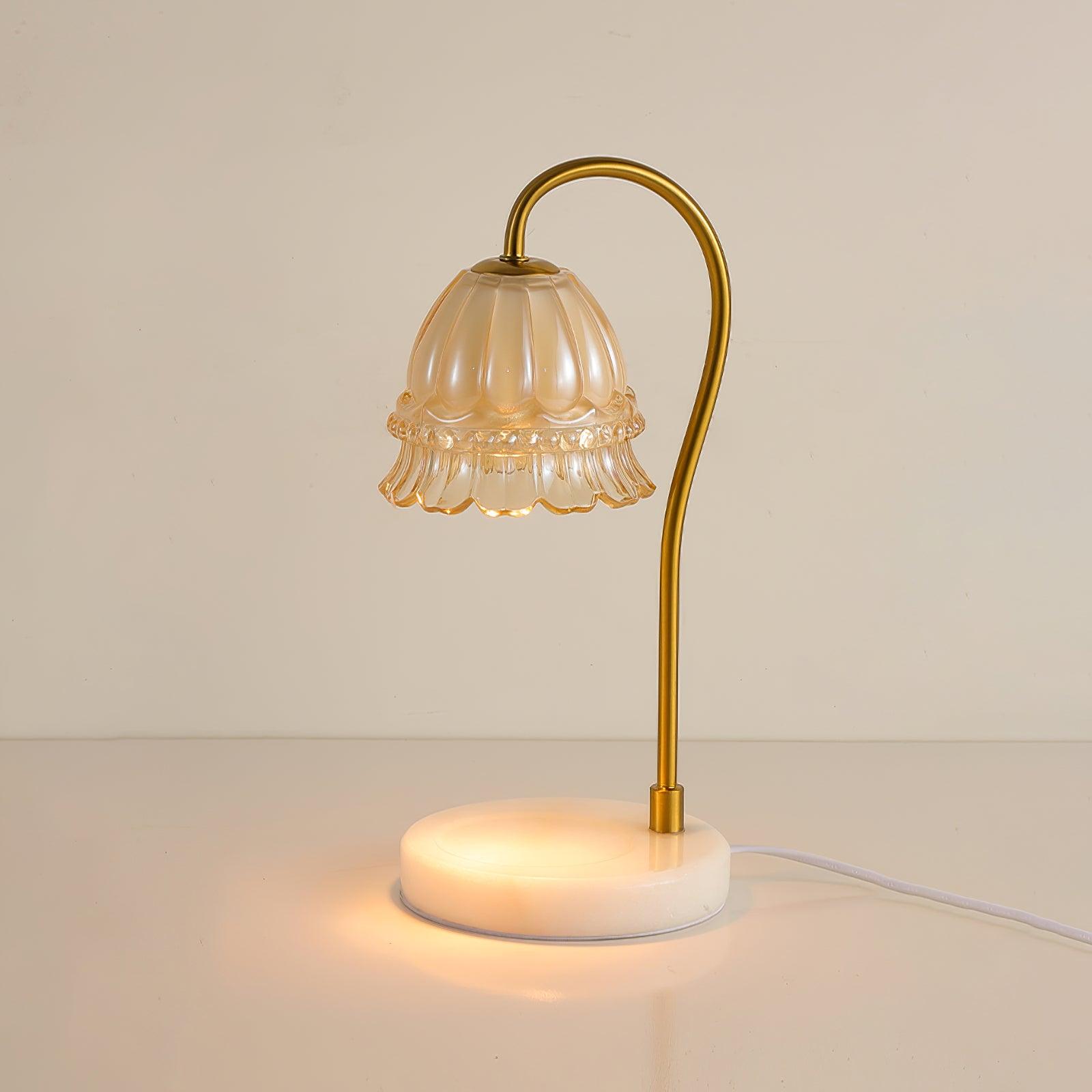 Lily Marble Warmer Table Lamp - Cueteks