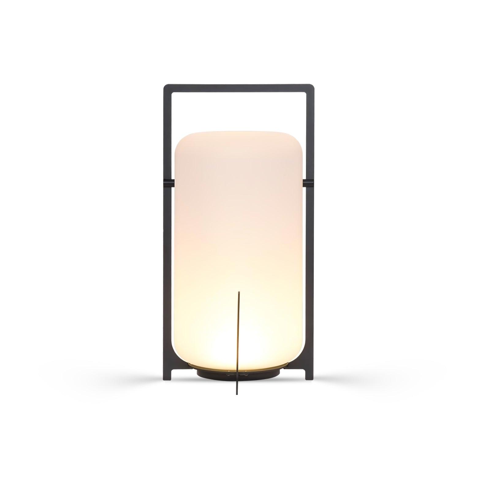 Black Twilight Lantern Table Lamp - Cueteks