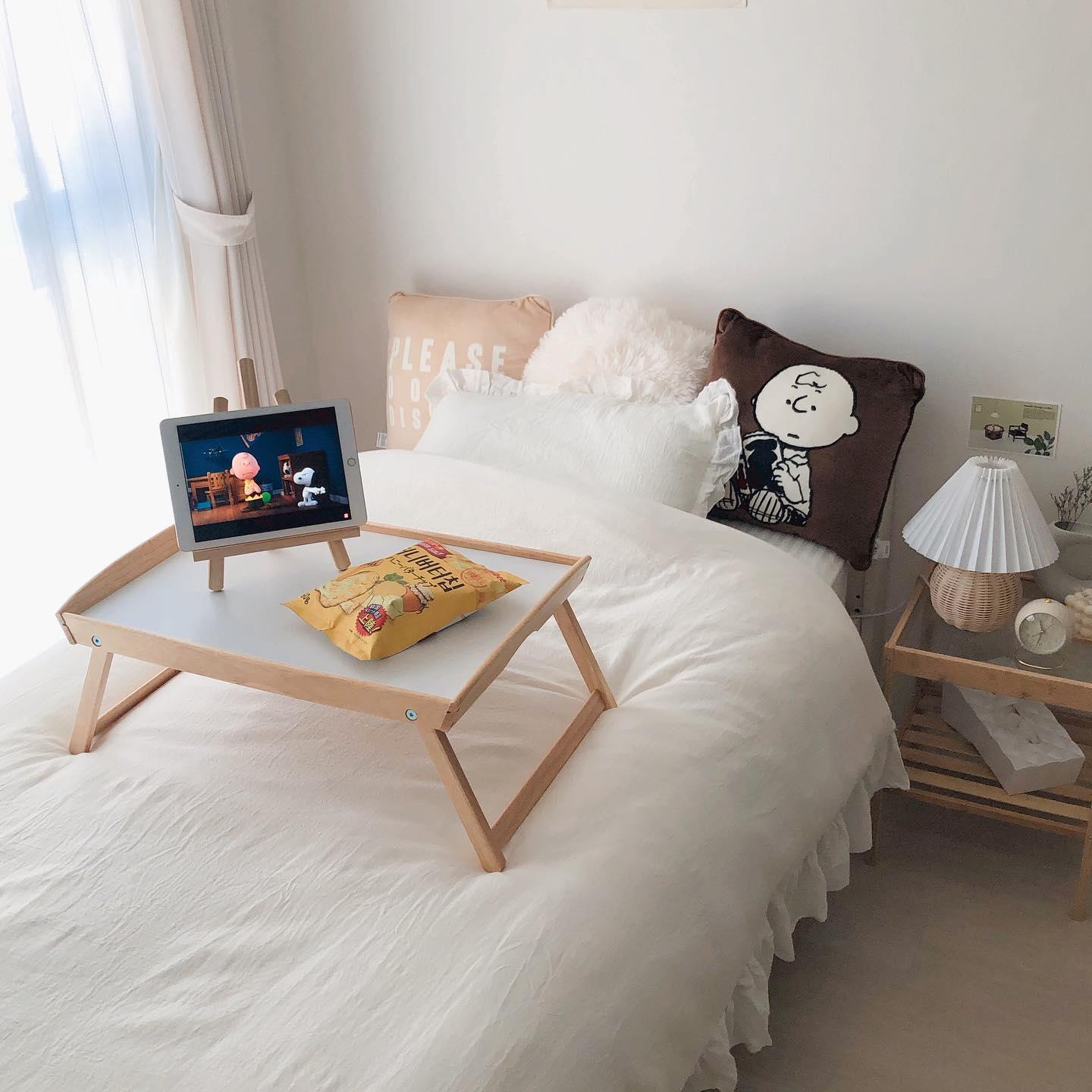 Rattan Pleated Built-in Battery Table lamp - Cueteks