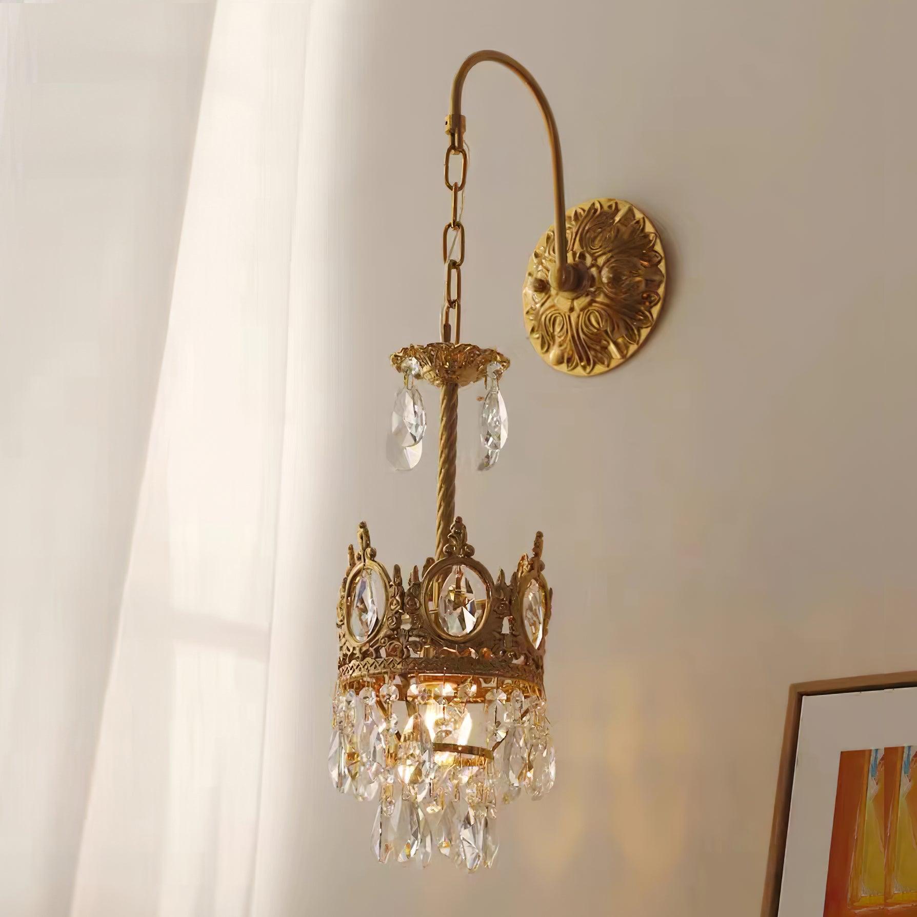 Crystal Crown Sconce - Cueteks