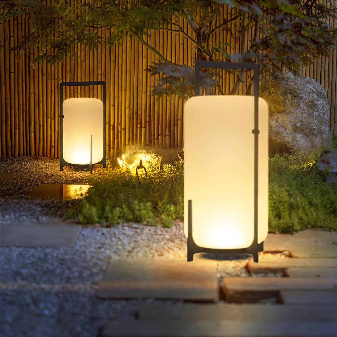 Black Twilight Lantern Table Lamp - Cueteks