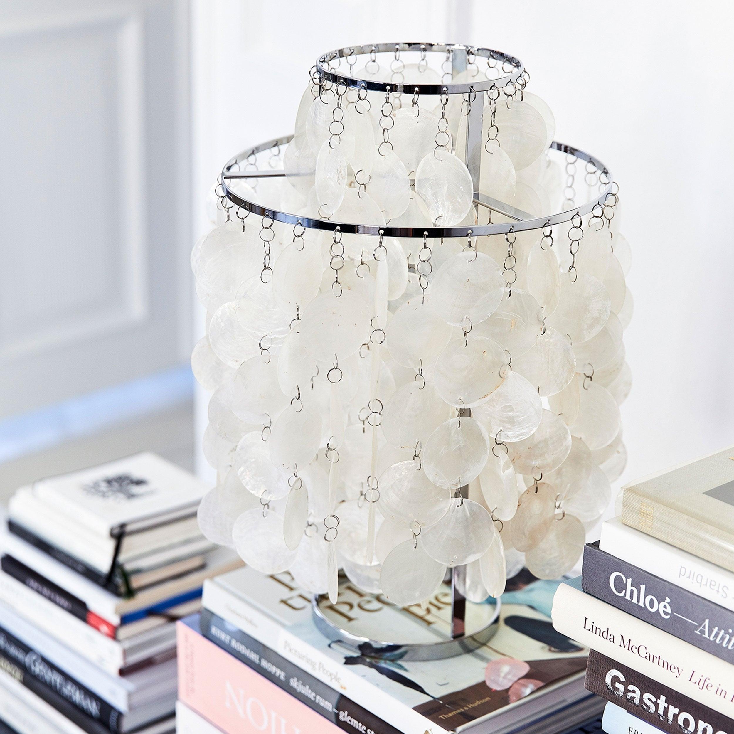 Round Shell Table Lamp - Cueteks