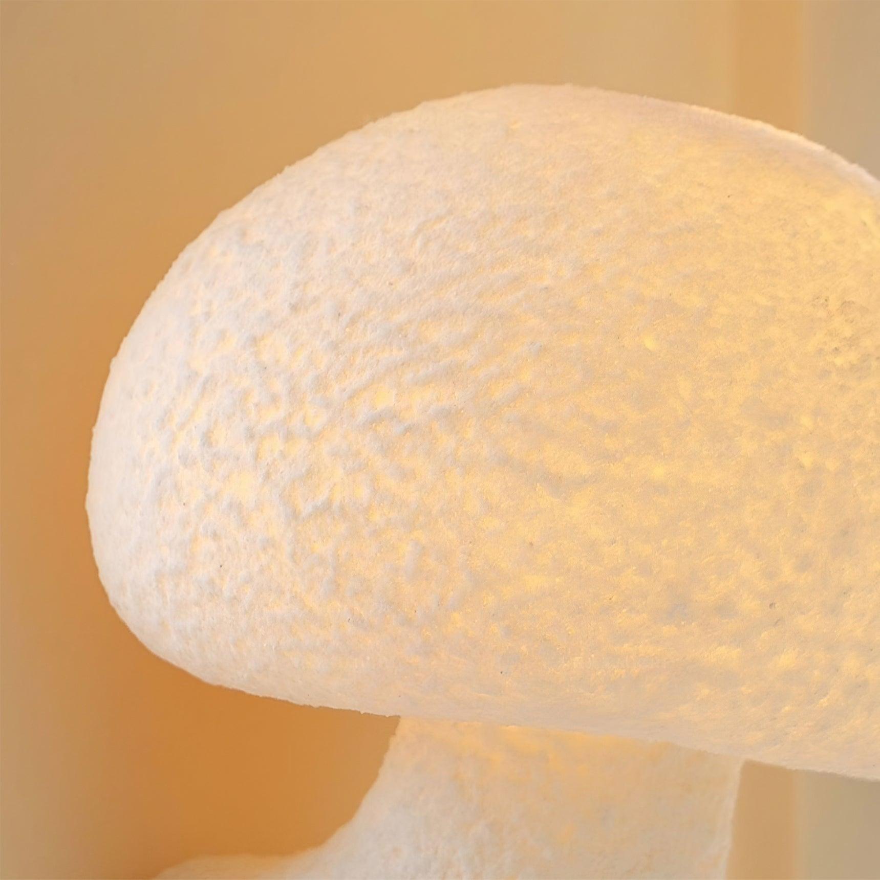 Close view of illuminated textured cap