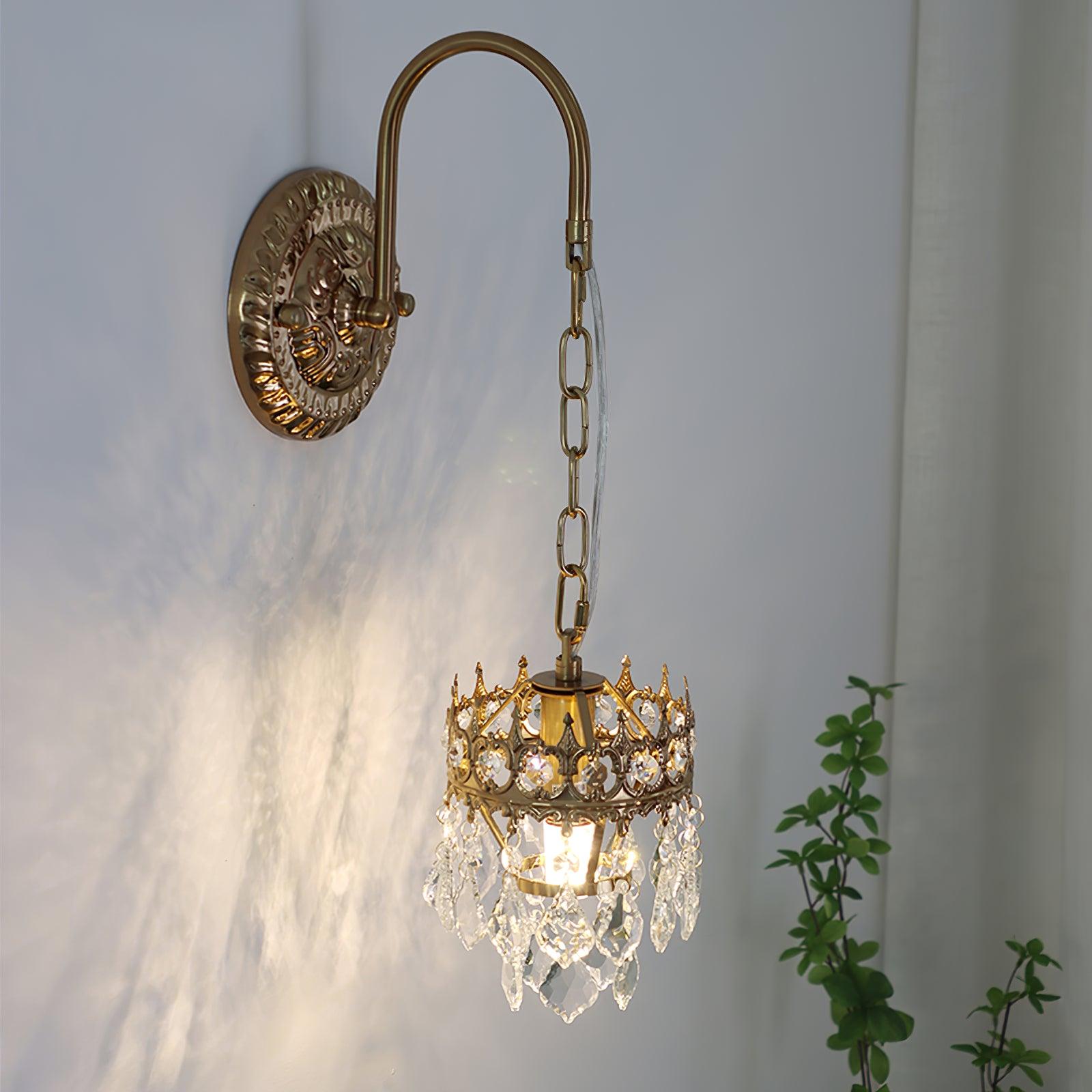 Crystal Crown Sconce - Cueteks