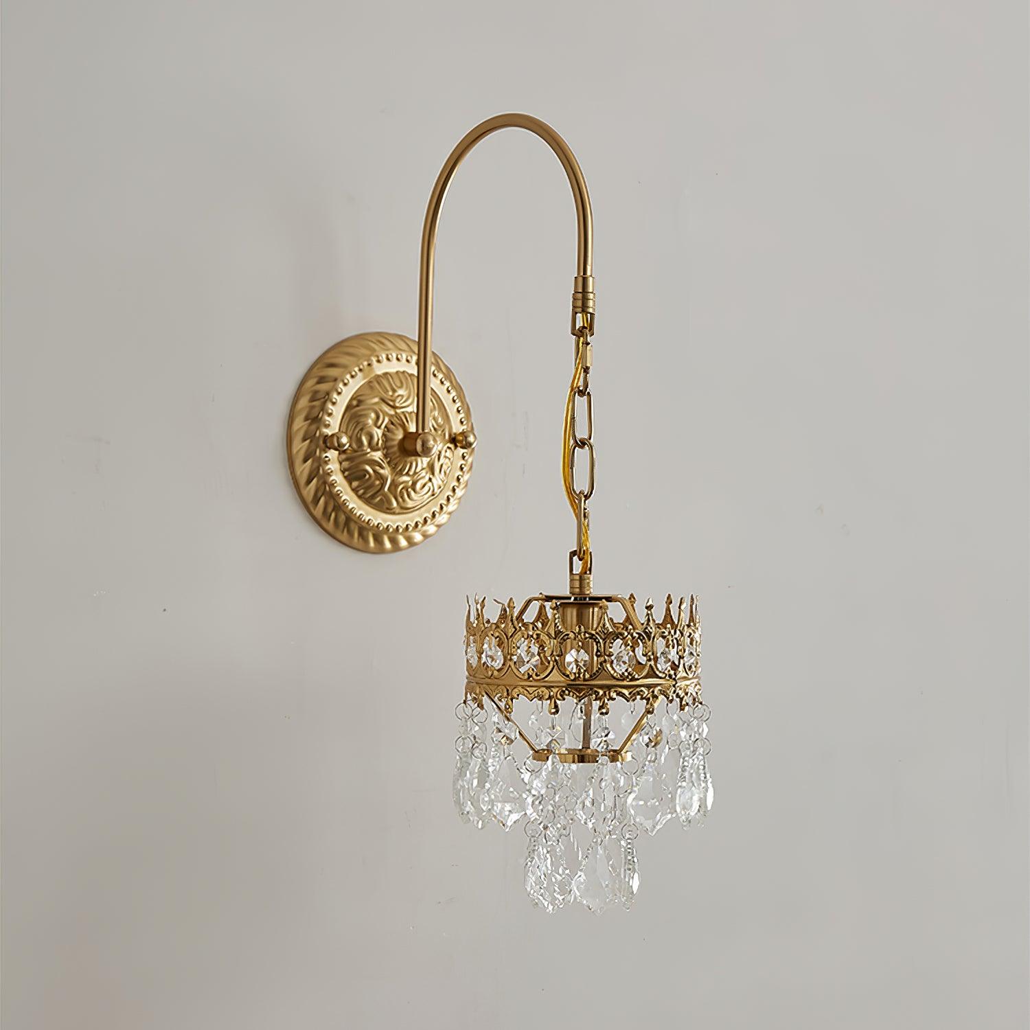 Crystal Crown Sconce - Cueteks