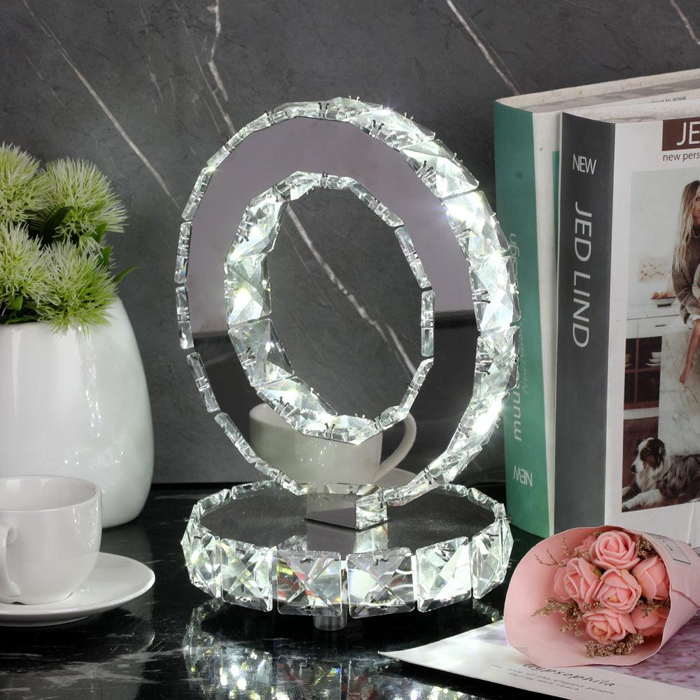 Crystal Rings Table Lamp - Cueteks