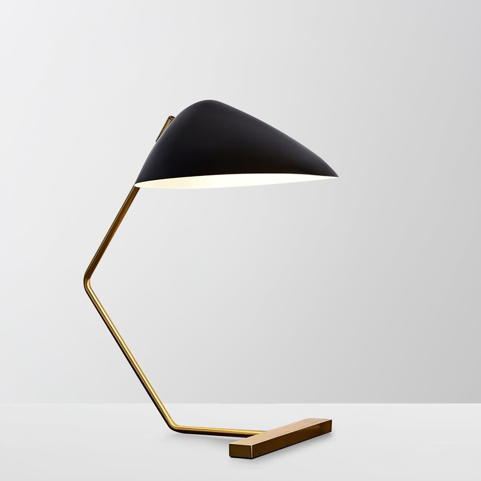 Curvilinear Mid-Century Table Lamp - Cueteks