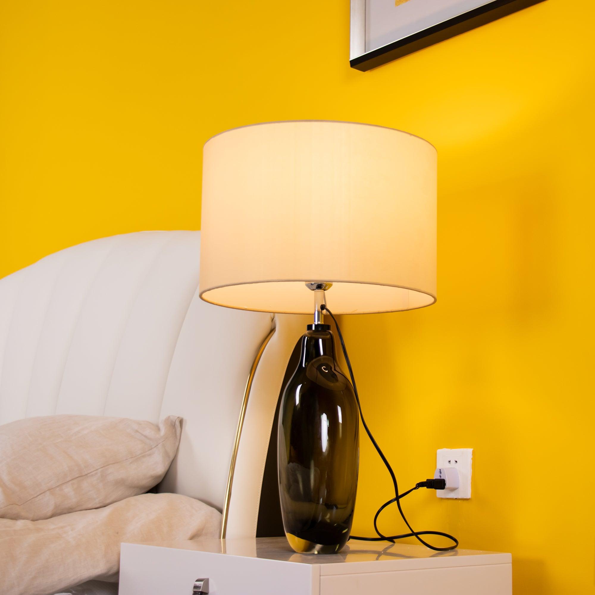 Glazed Crystal Table Lamp - Cueteks
