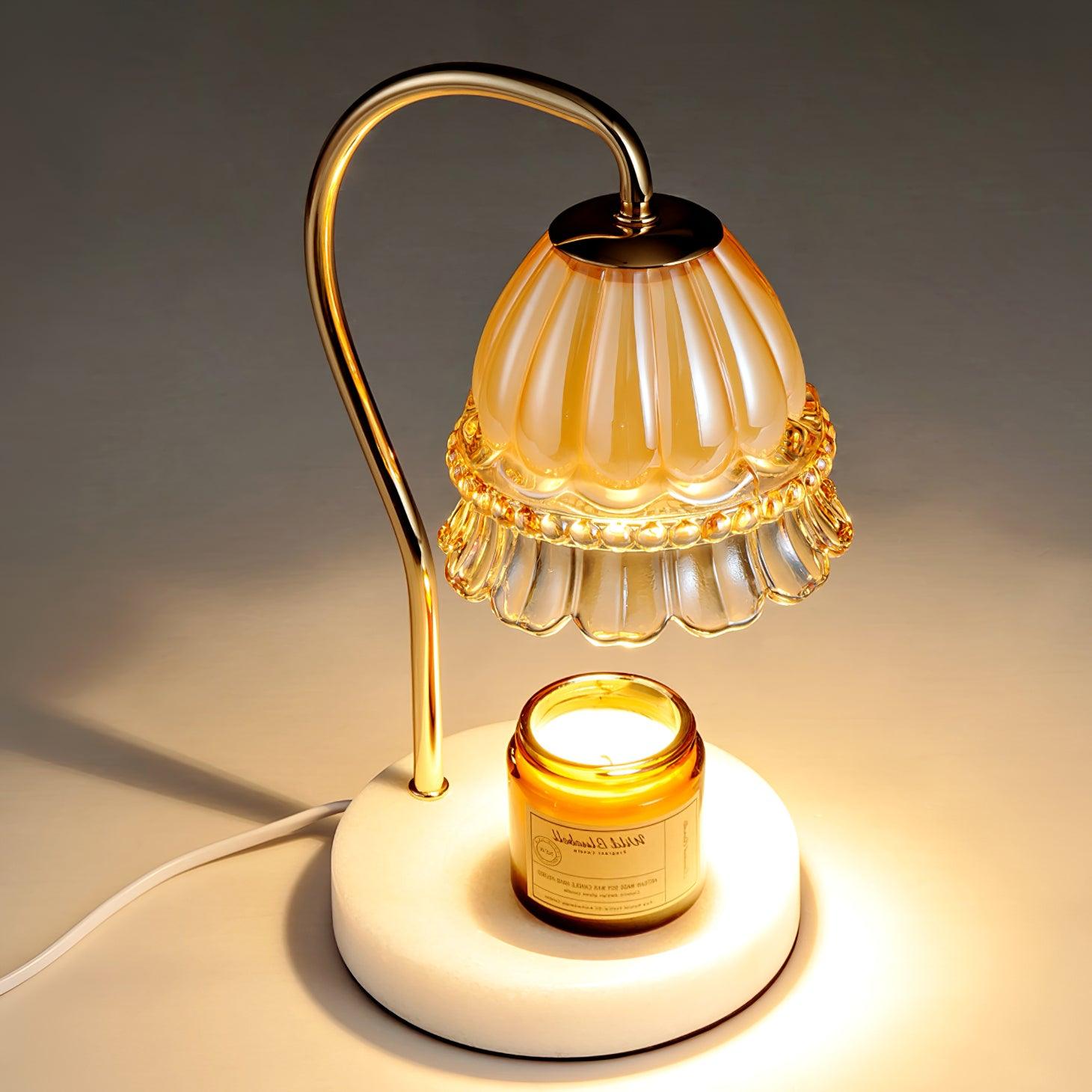 Lily Marble Warmer Table Lamp - Cueteks
