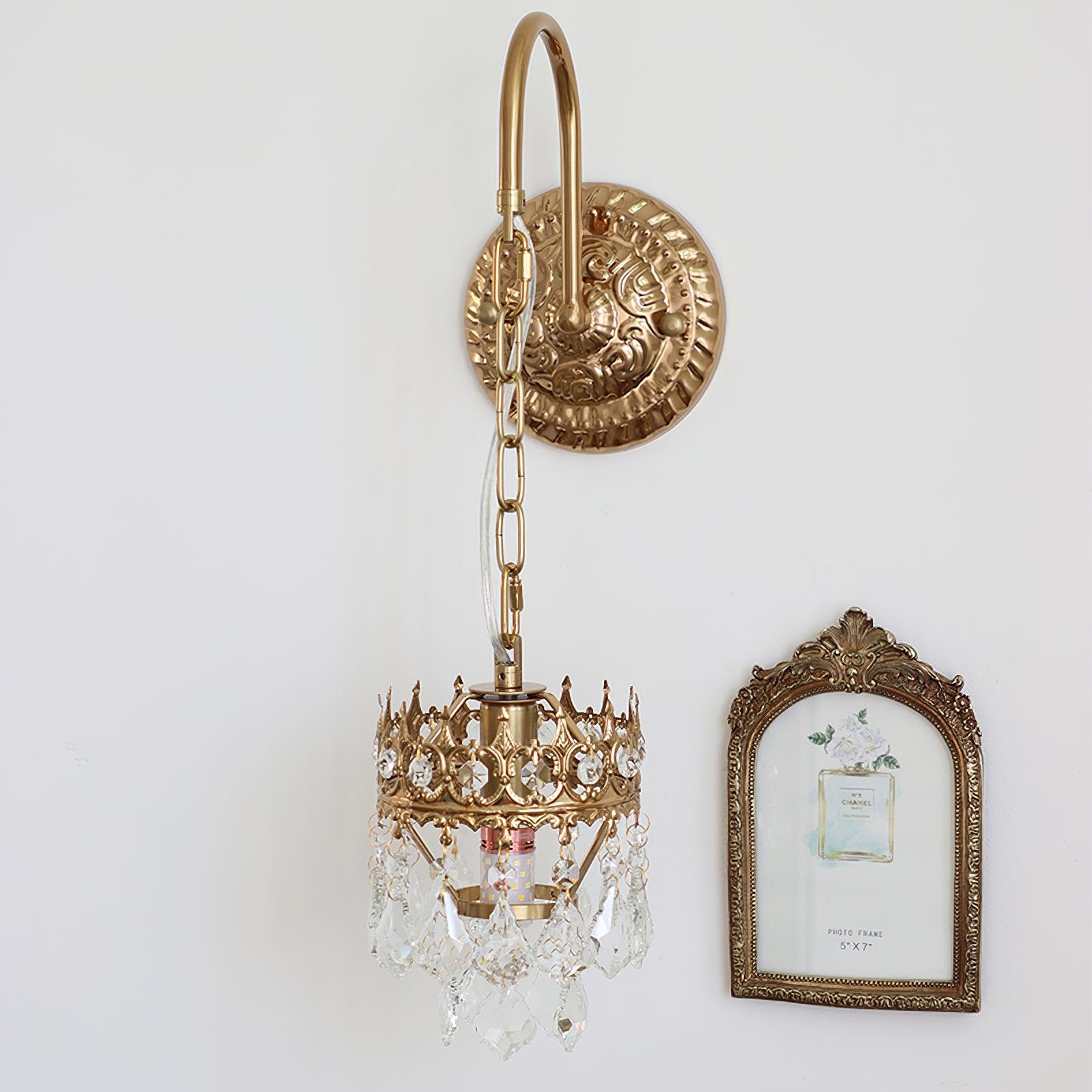 Crystal Crown Sconce - Cueteks