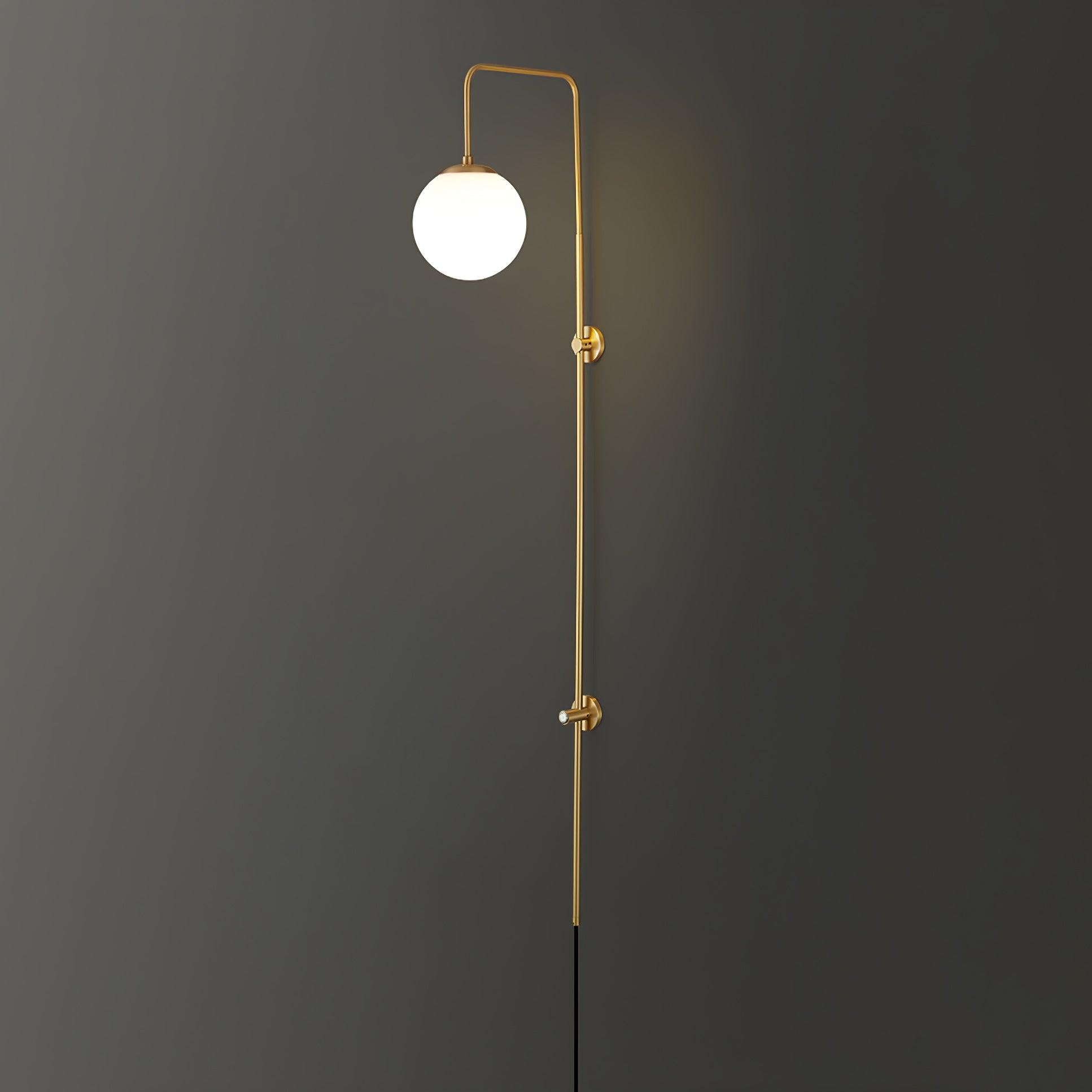 Globe Brass Wall Sconce - Cueteks